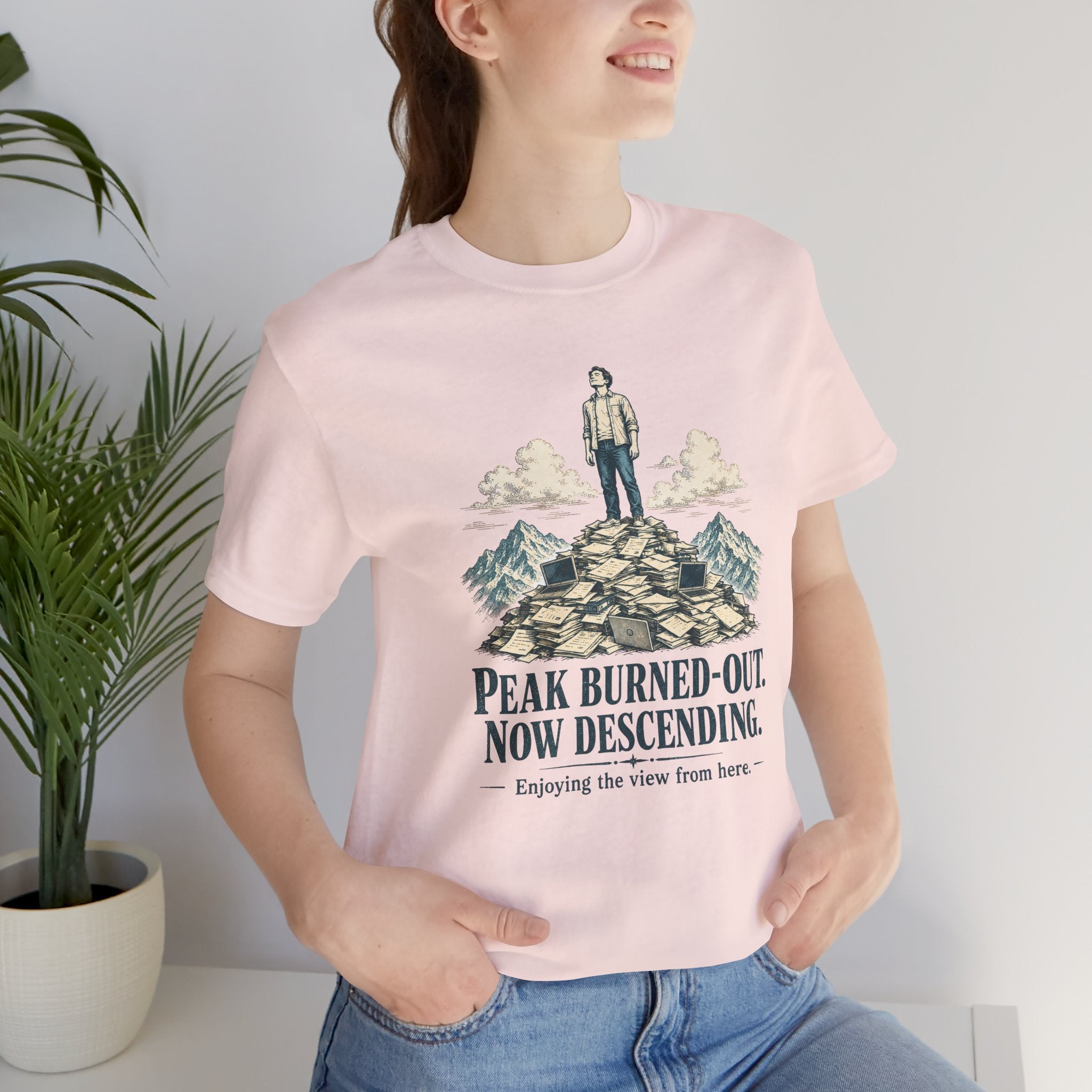 Peak Burned Out Now Descending Unisex T-Shirt