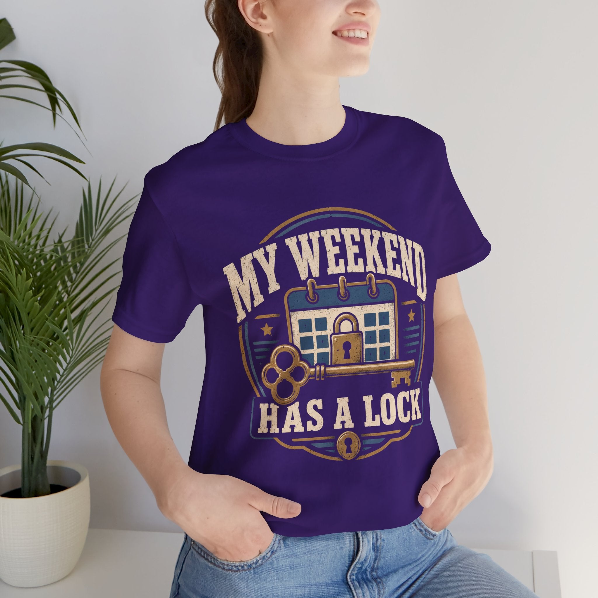 My Weekend Has A Lock Unisex T-Shirt