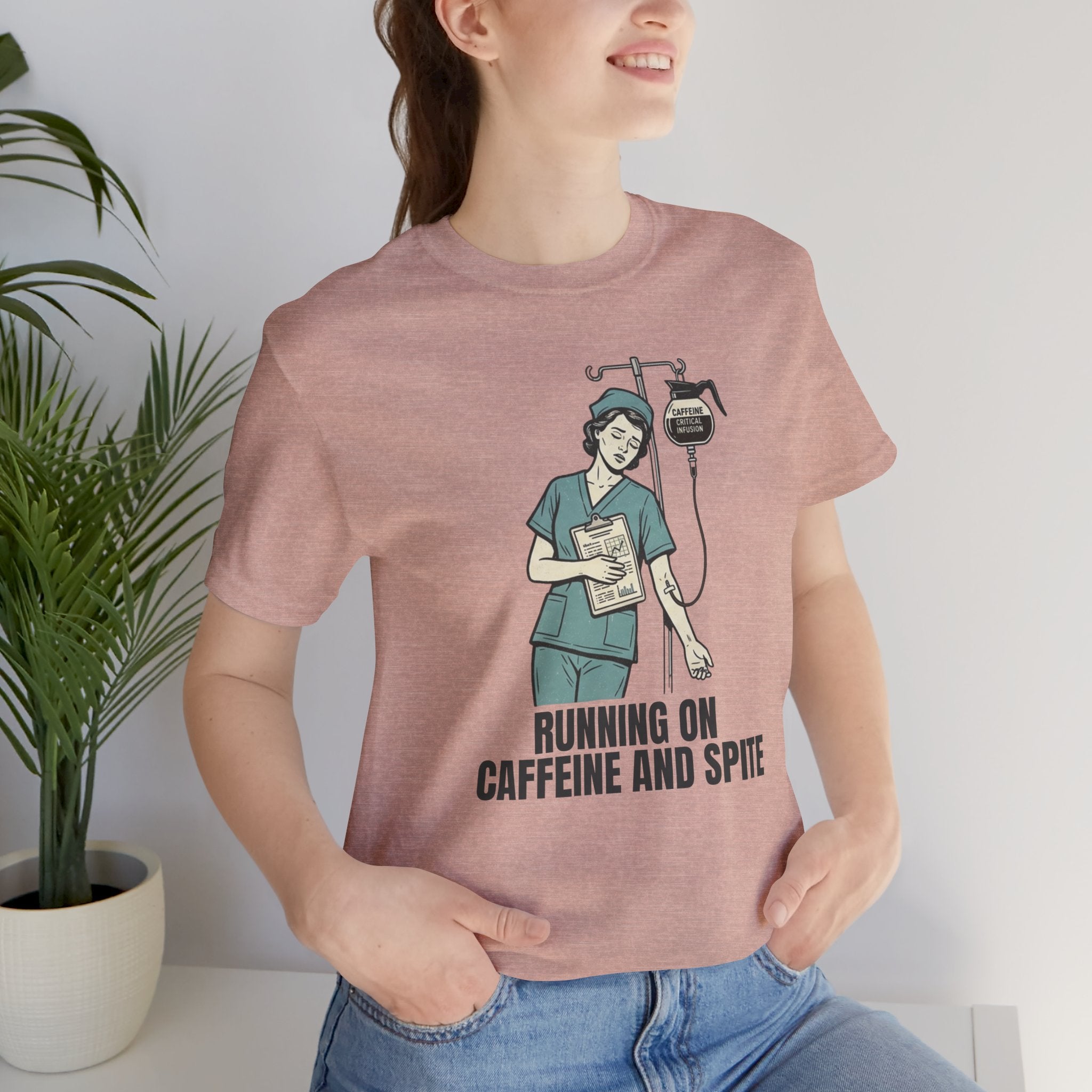 Running on Caffeine and Spite Unisex T-Shirt