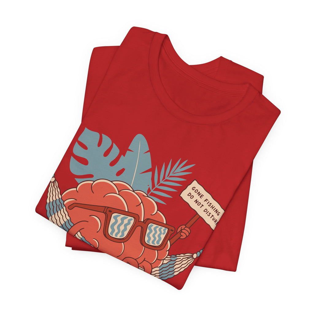 Brain Gone Fishing Unisex T-Shirt