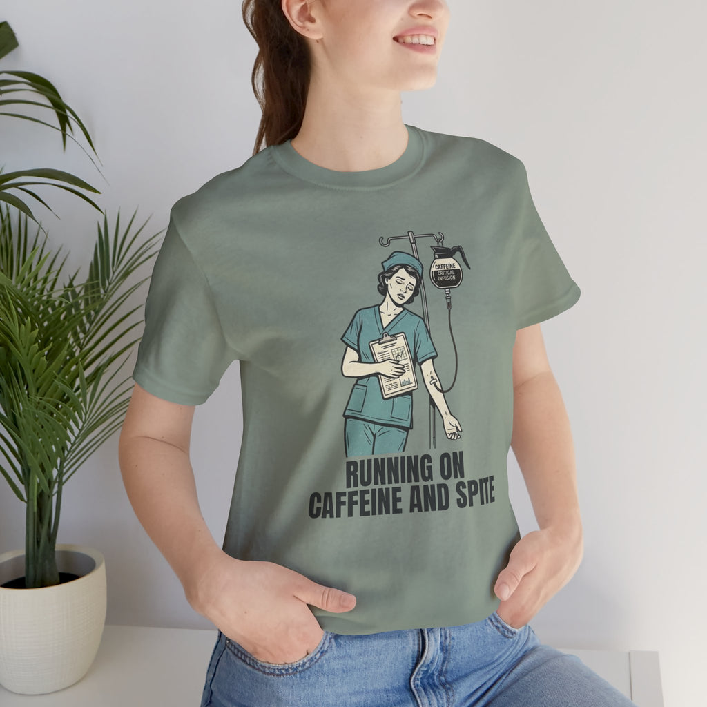 Running on Caffeine and Spite Unisex T-Shirt