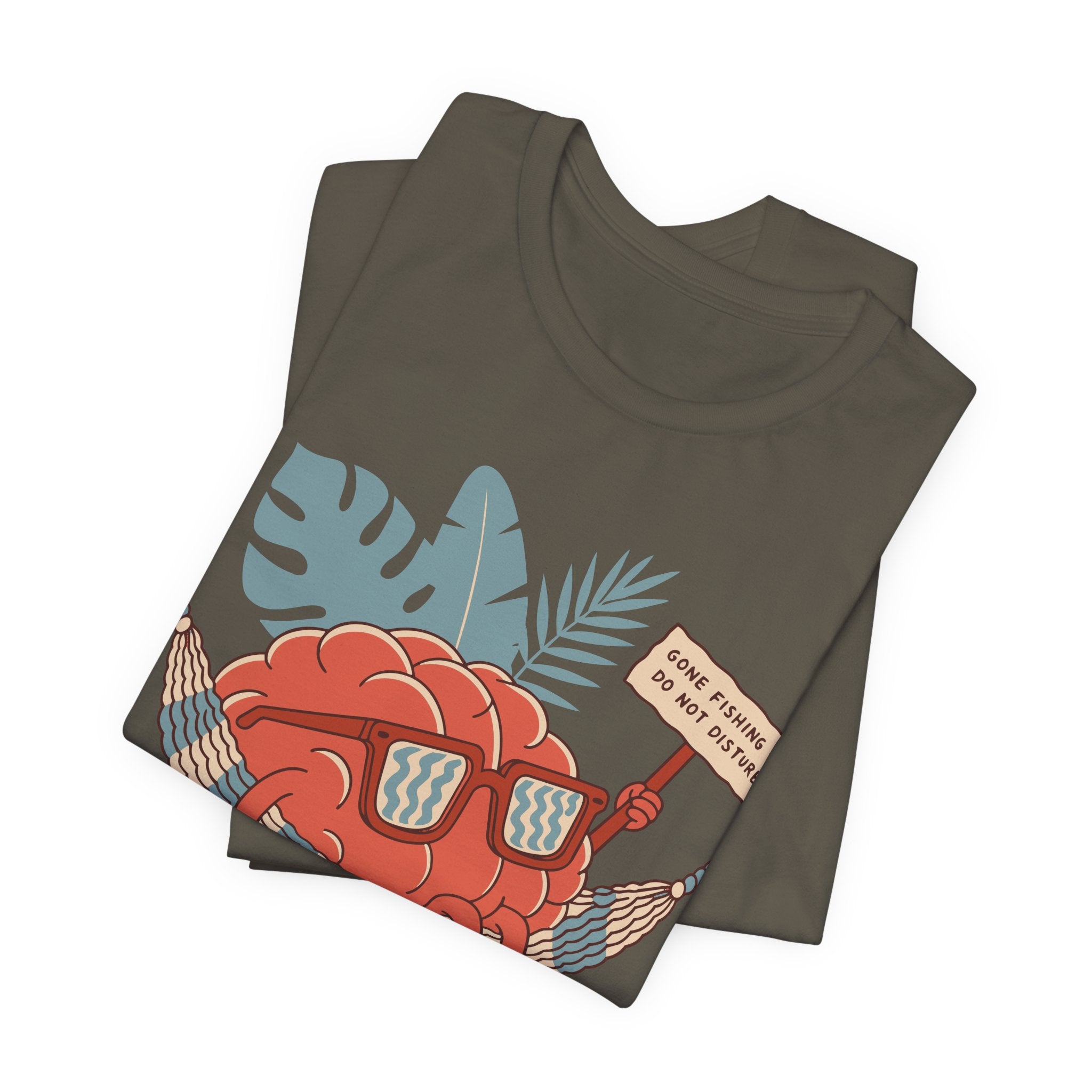 Brain Gone Fishing Unisex T-Shirt