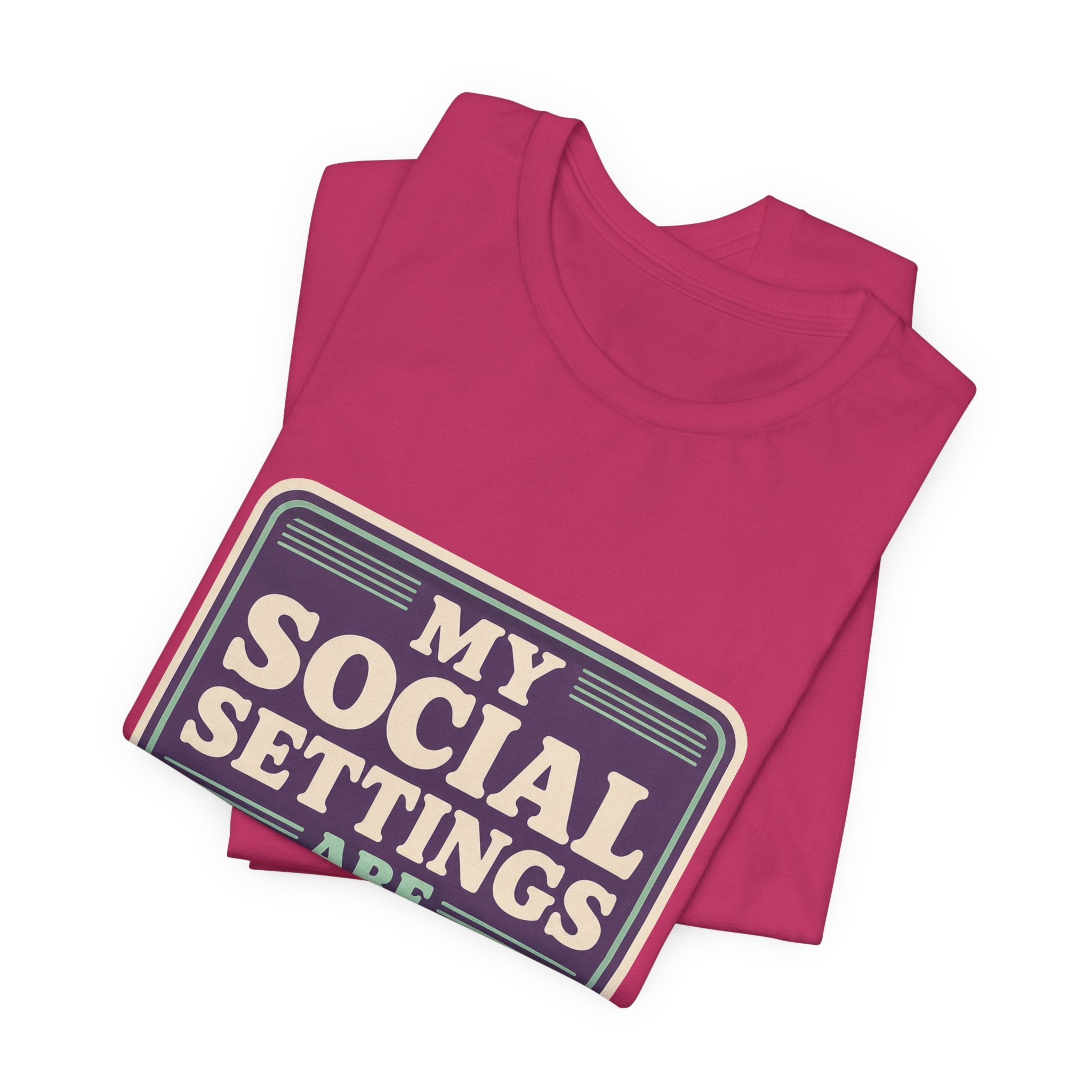 My Social Settings Are Private Unisex T-Shirt