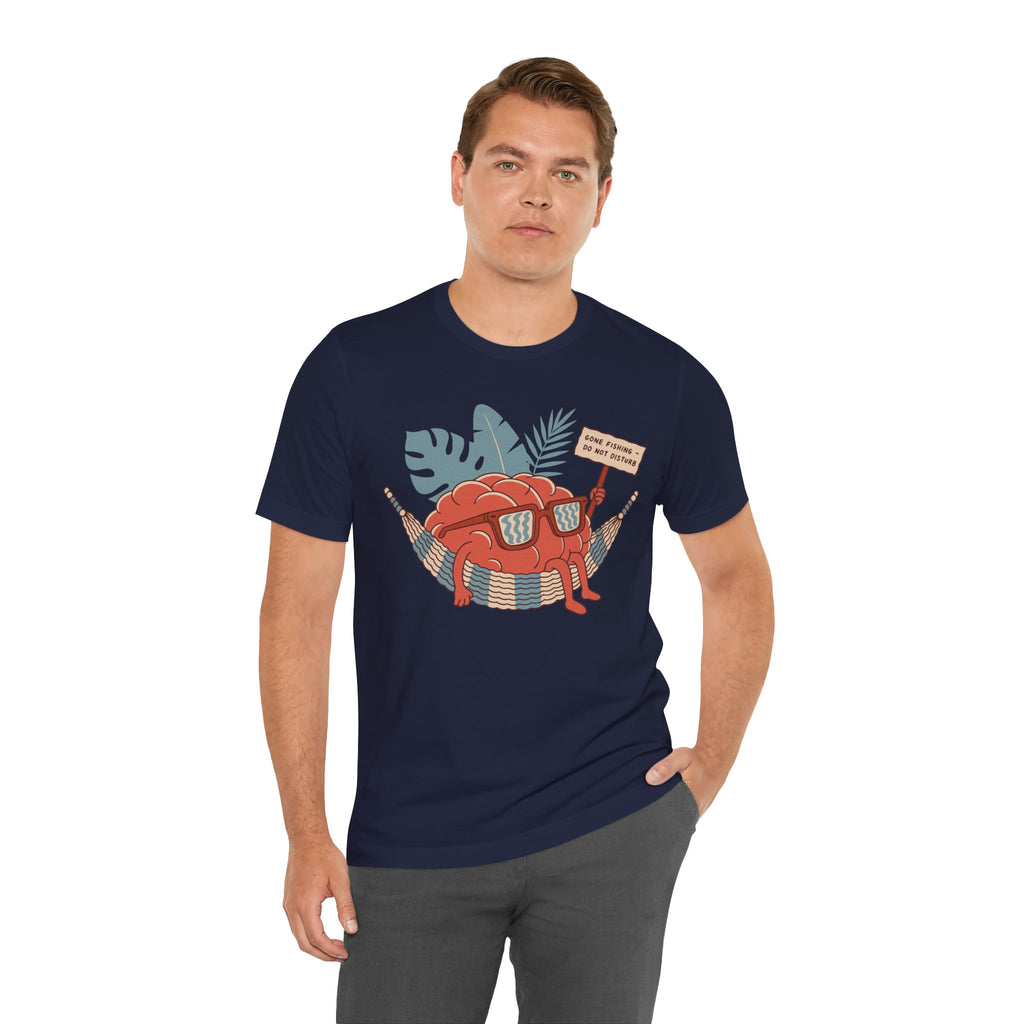 Brain Gone Fishing Unisex T-Shirt