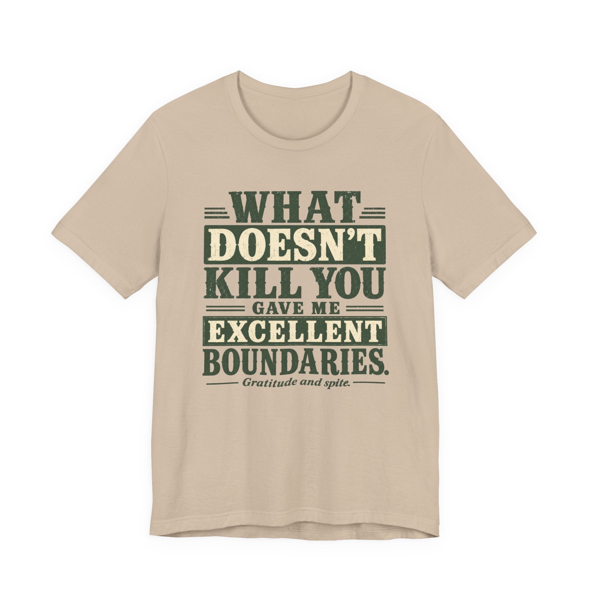 What Doesn't Kill You Gave Me Excellent Boundaries Unisex T-Shirt