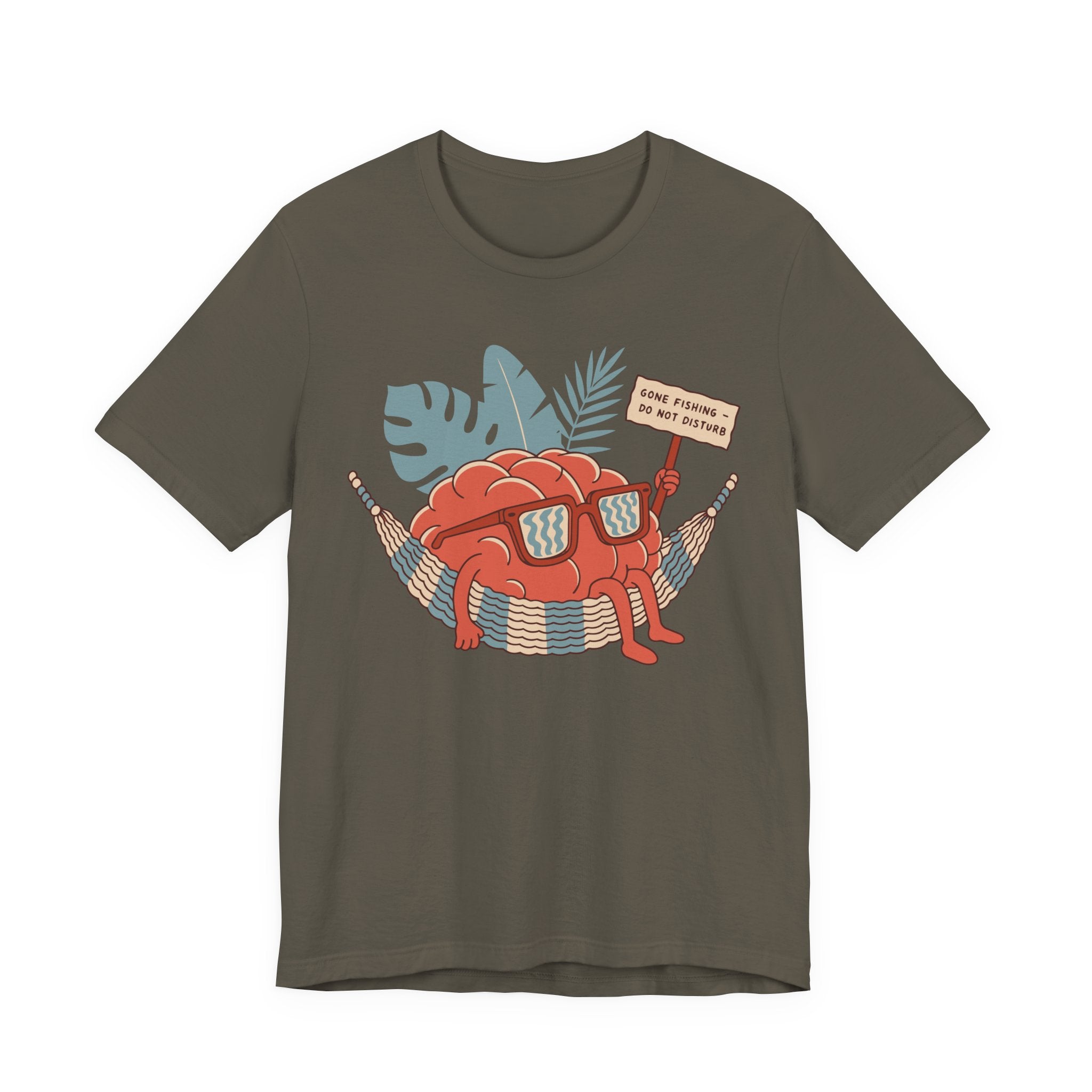 Brain Gone Fishing Unisex T-Shirt