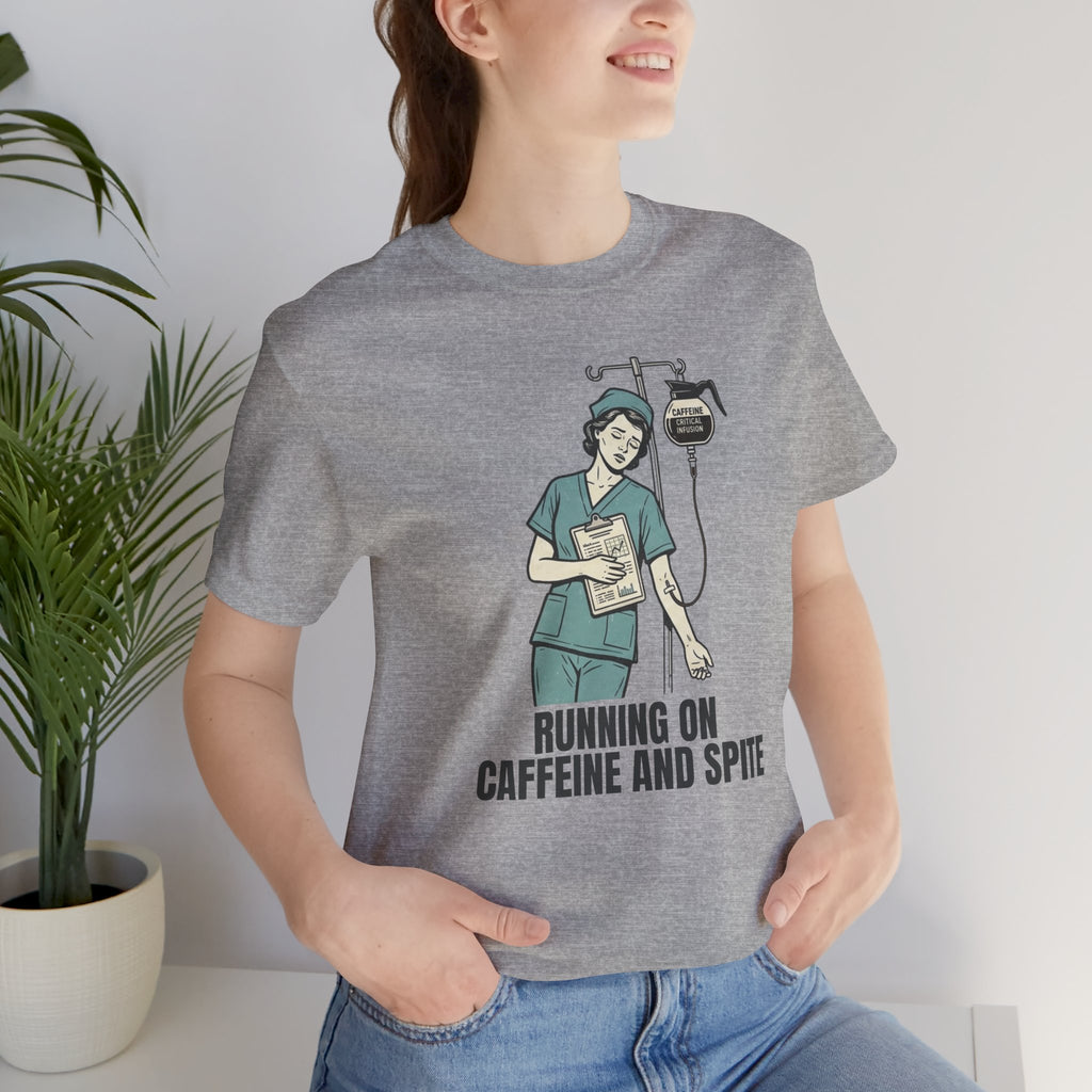 Running on Caffeine and Spite Unisex T-Shirt