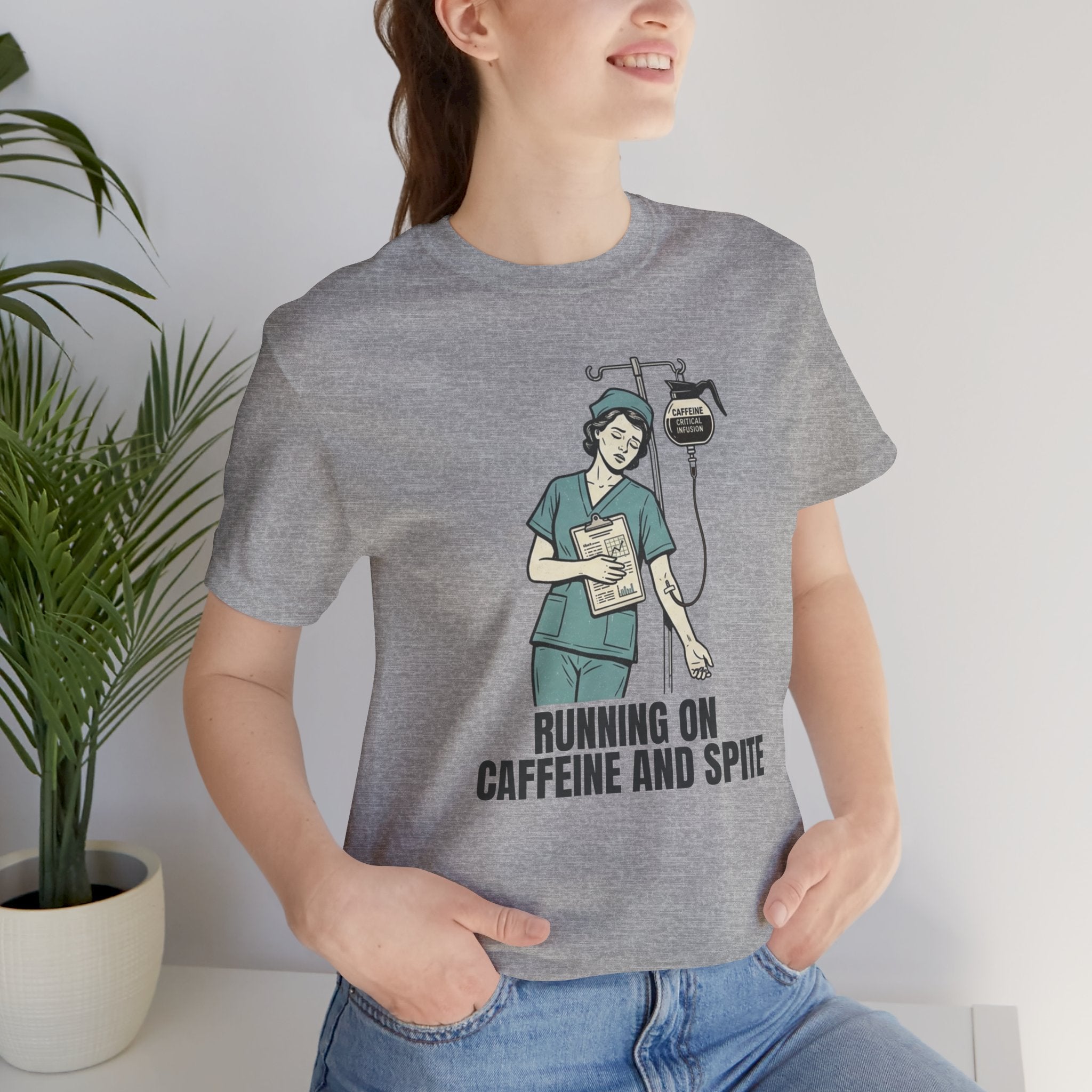Running on Caffeine and Spite Unisex T-Shirt