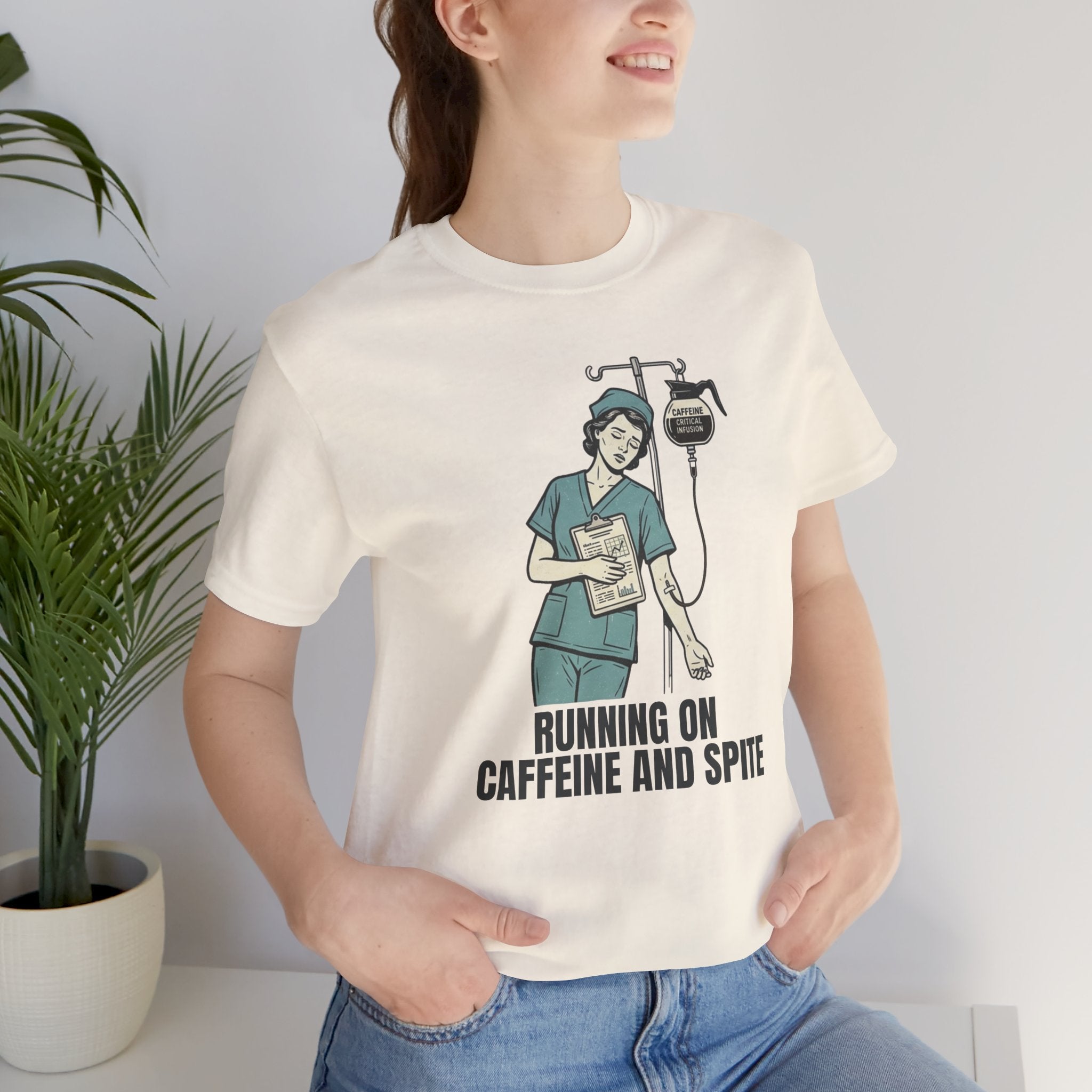 Running on Caffeine and Spite Unisex T-Shirt