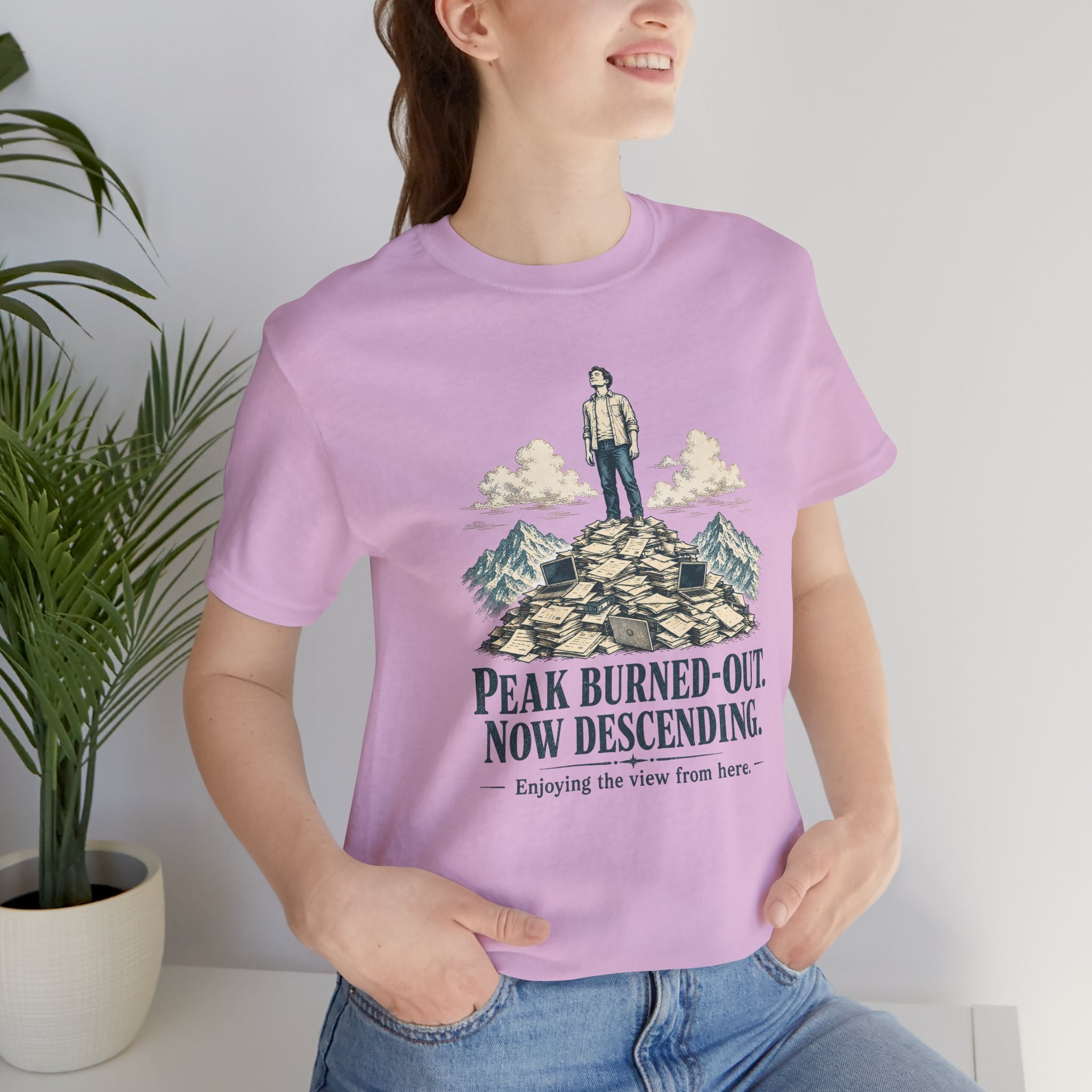 Peak Burned Out Now Descending Unisex T-Shirt
