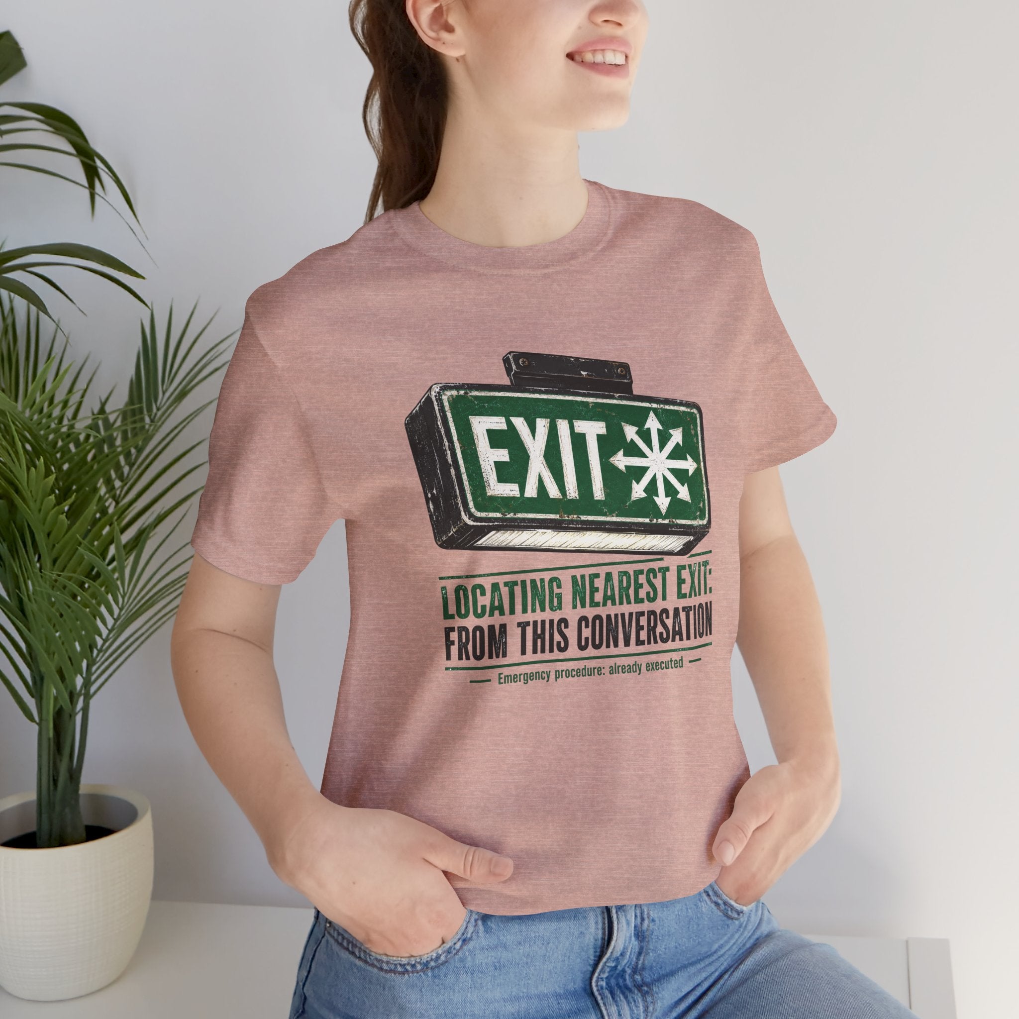 Locating Nearest Exit Unisex T-Shirt