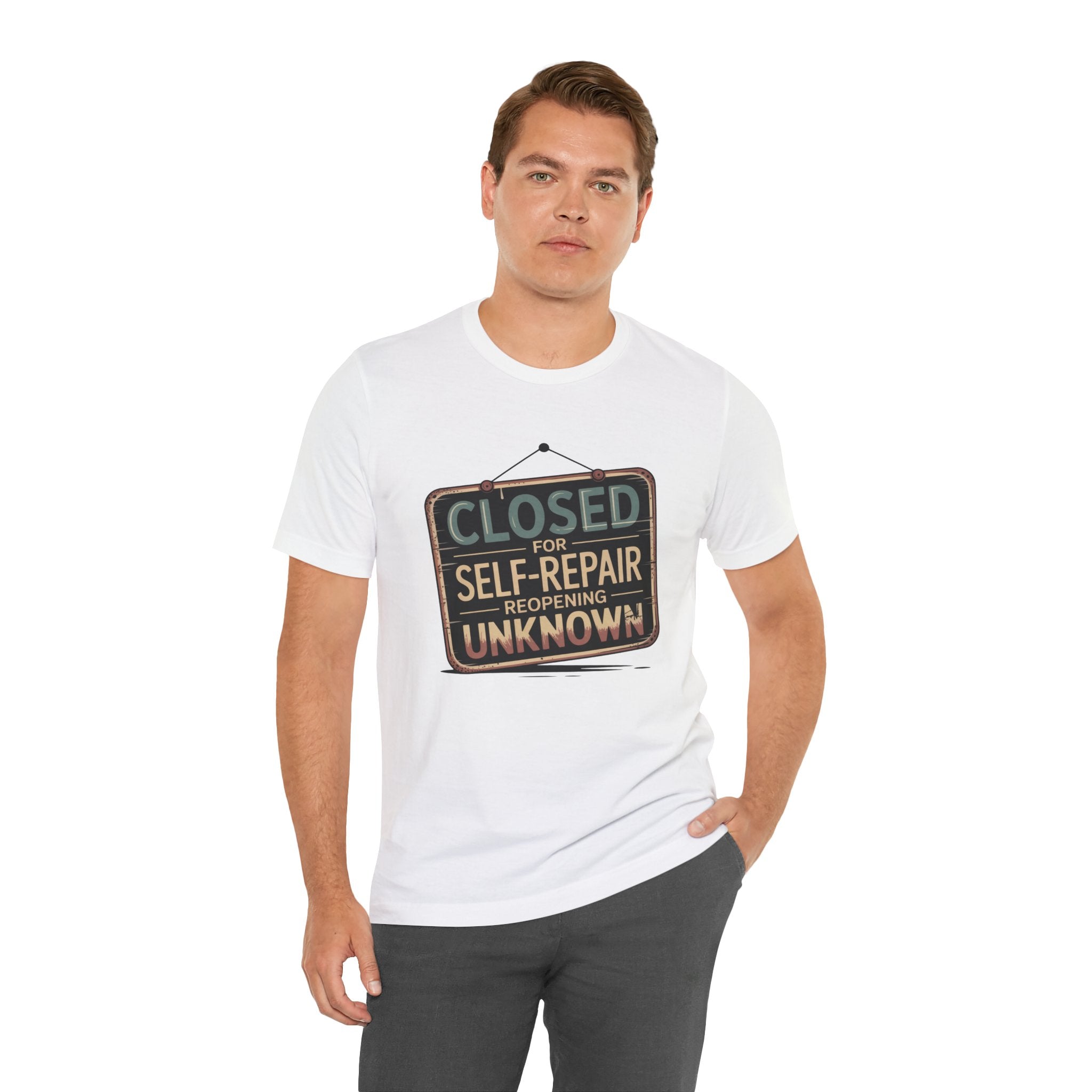 Closed For Self-Repair Unisex T-Shirt