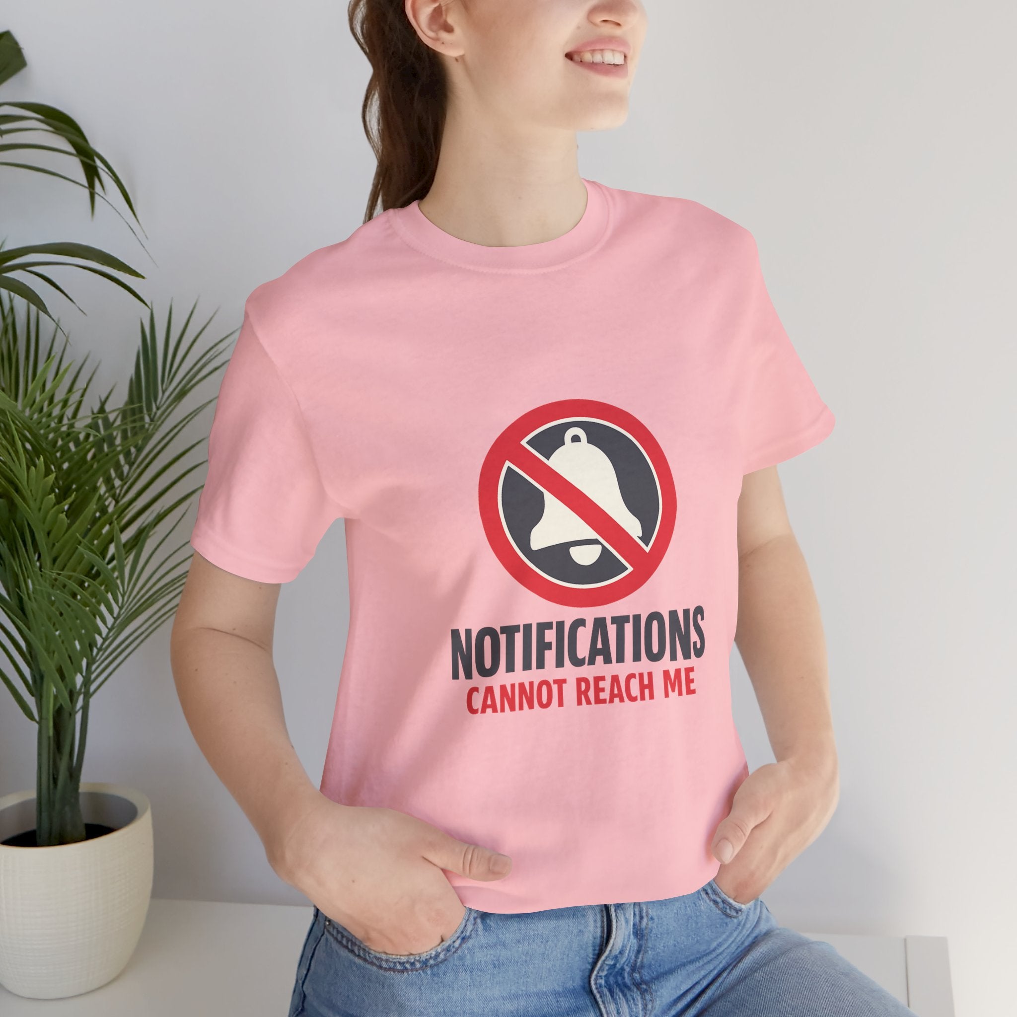 Notifications Cannot Reach Me Unisex T-Shirt