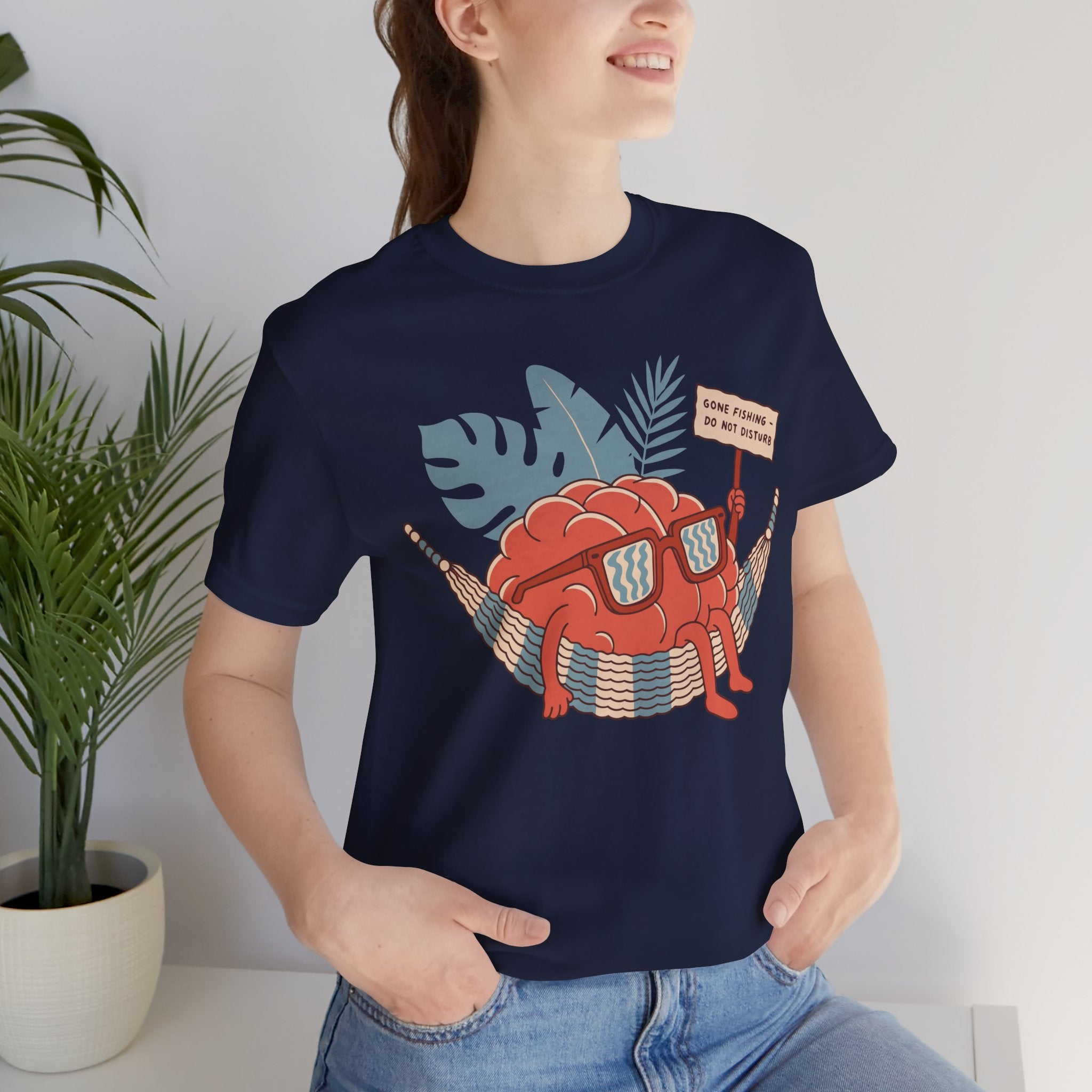 Brain Gone Fishing Unisex T-Shirt