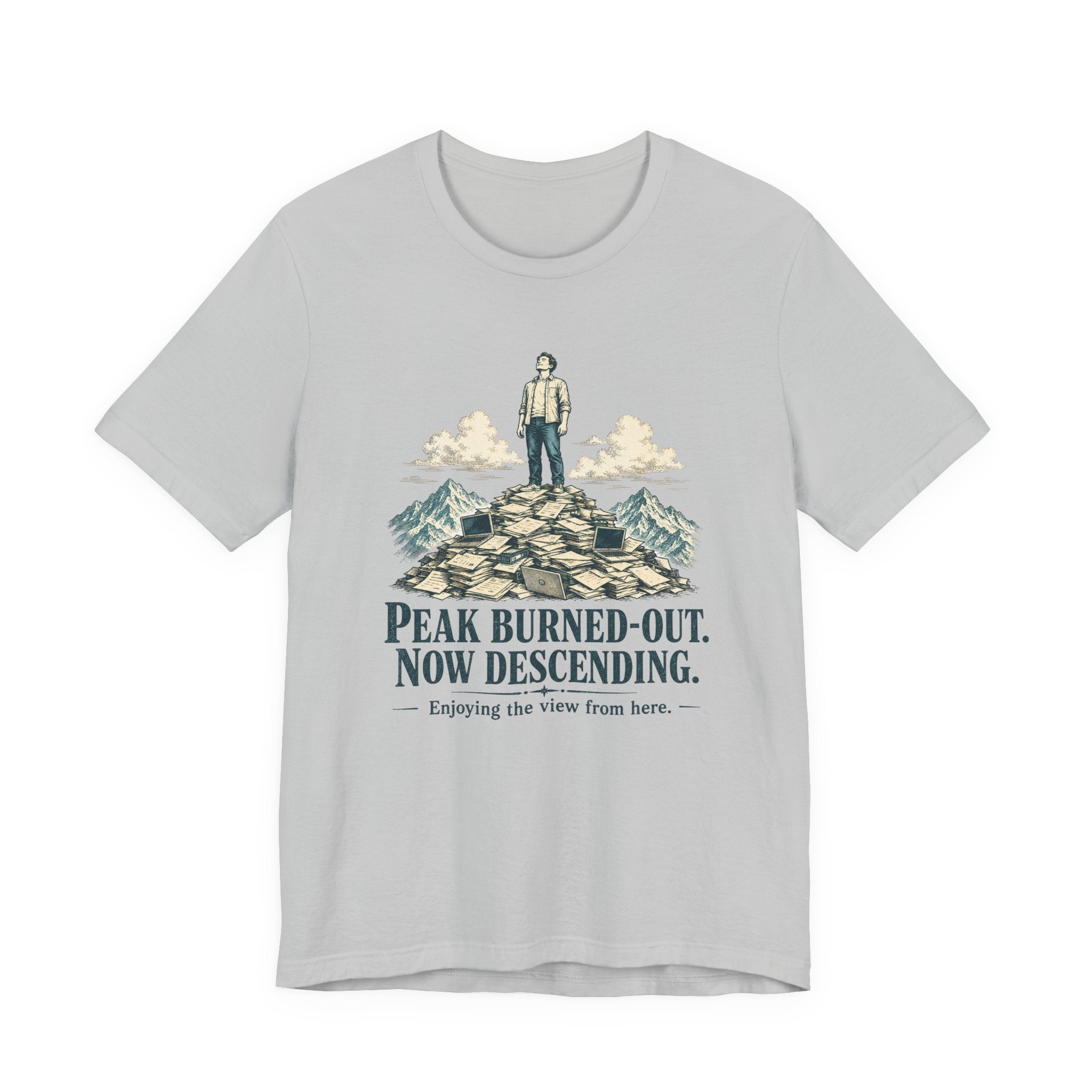 Peak Burned Out Now Descending Unisex T-Shirt