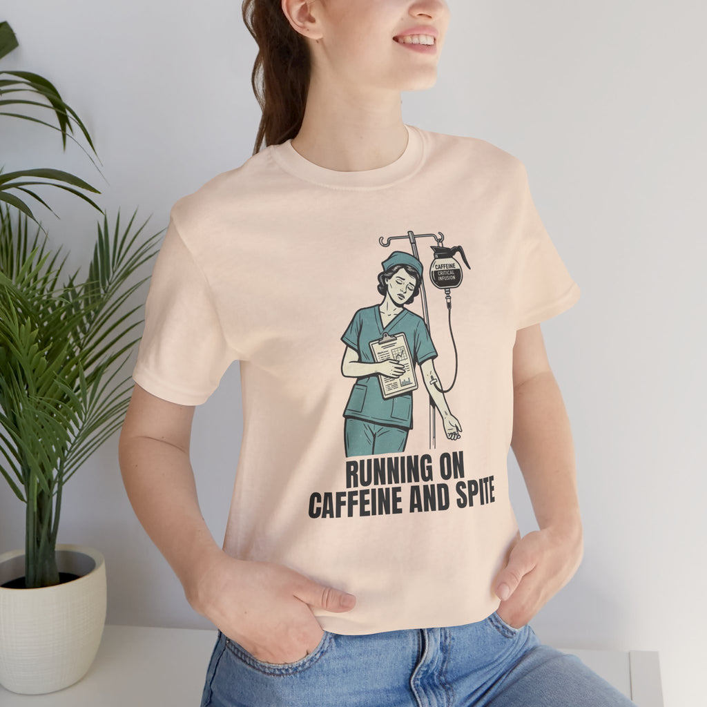 Running on Caffeine and Spite Unisex T-Shirt