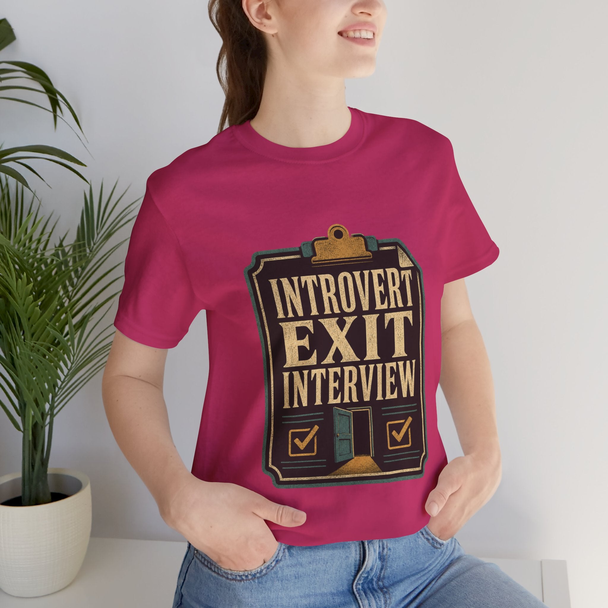 Introvert Exit Interview Unisex T-Shirt