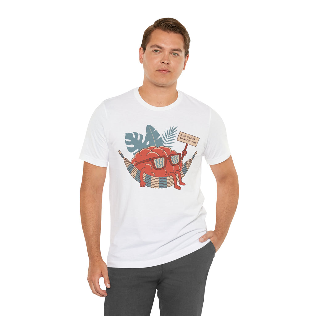 Brain Gone Fishing Unisex T-Shirt
