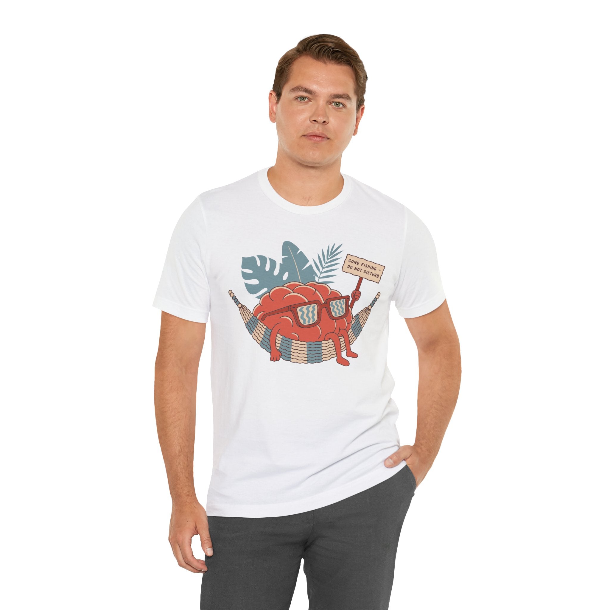 Brain Gone Fishing Unisex T-Shirt