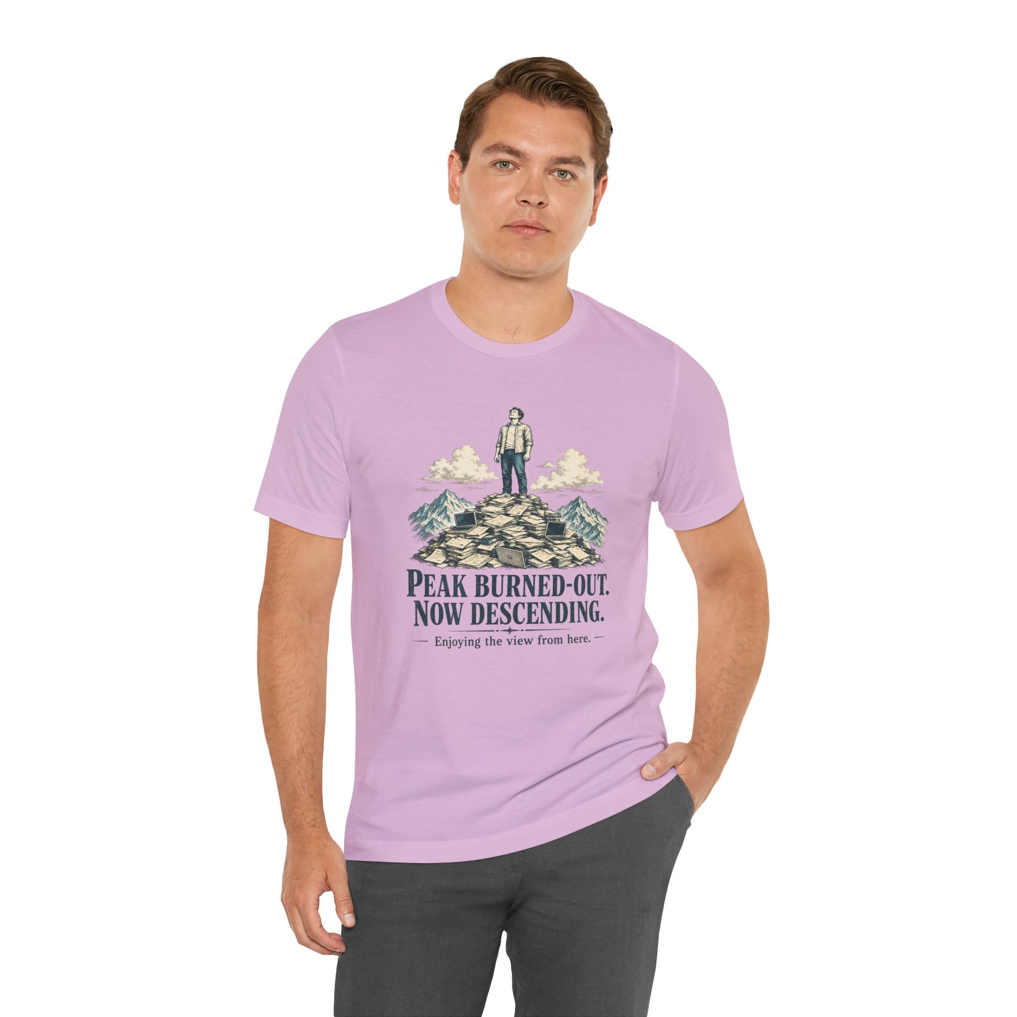 Peak Burned Out Now Descending Unisex T-Shirt