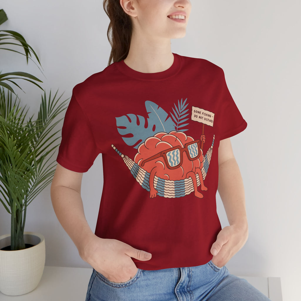 Brain Gone Fishing Unisex T-Shirt