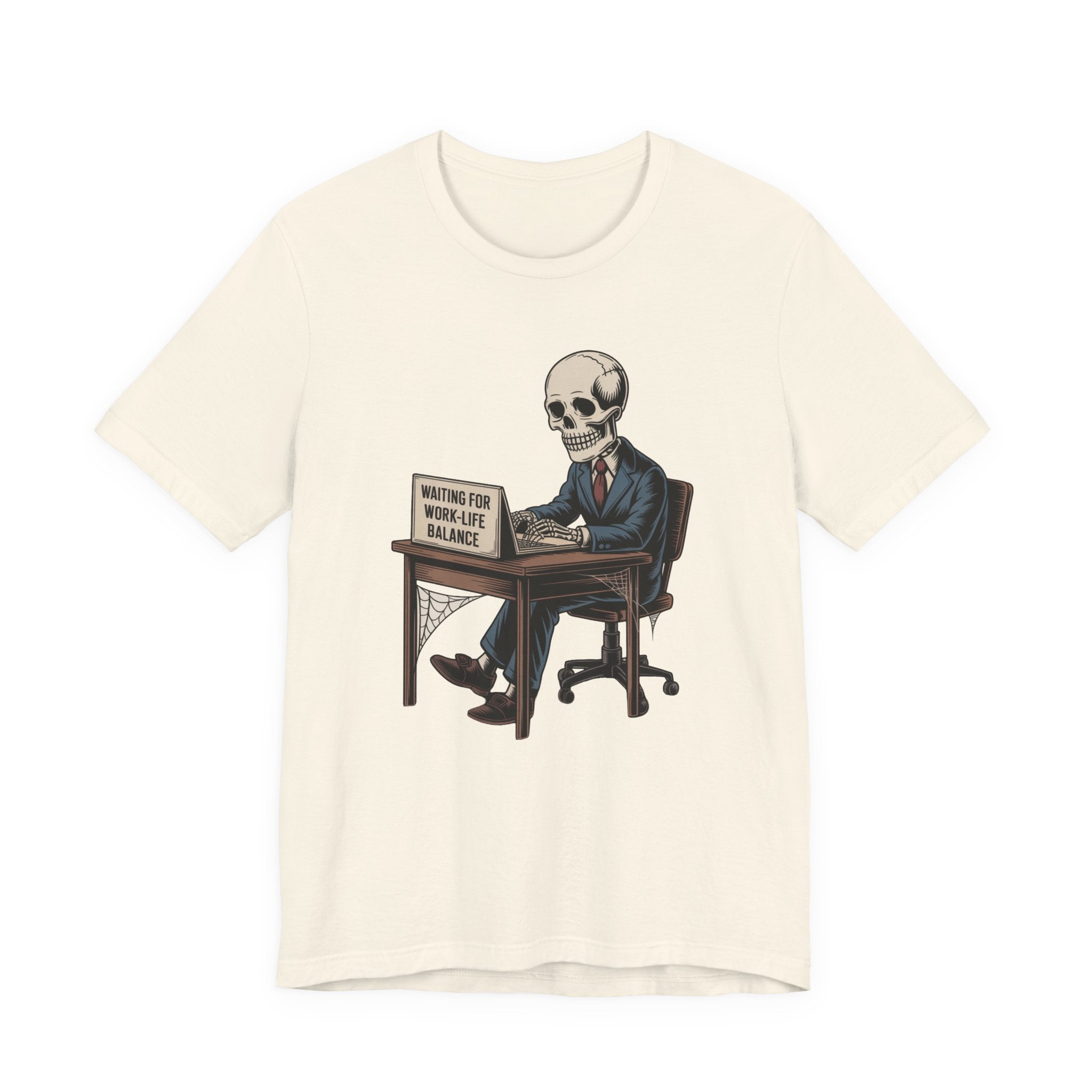Waiting for Work-Life Balance Skeleton Tee
