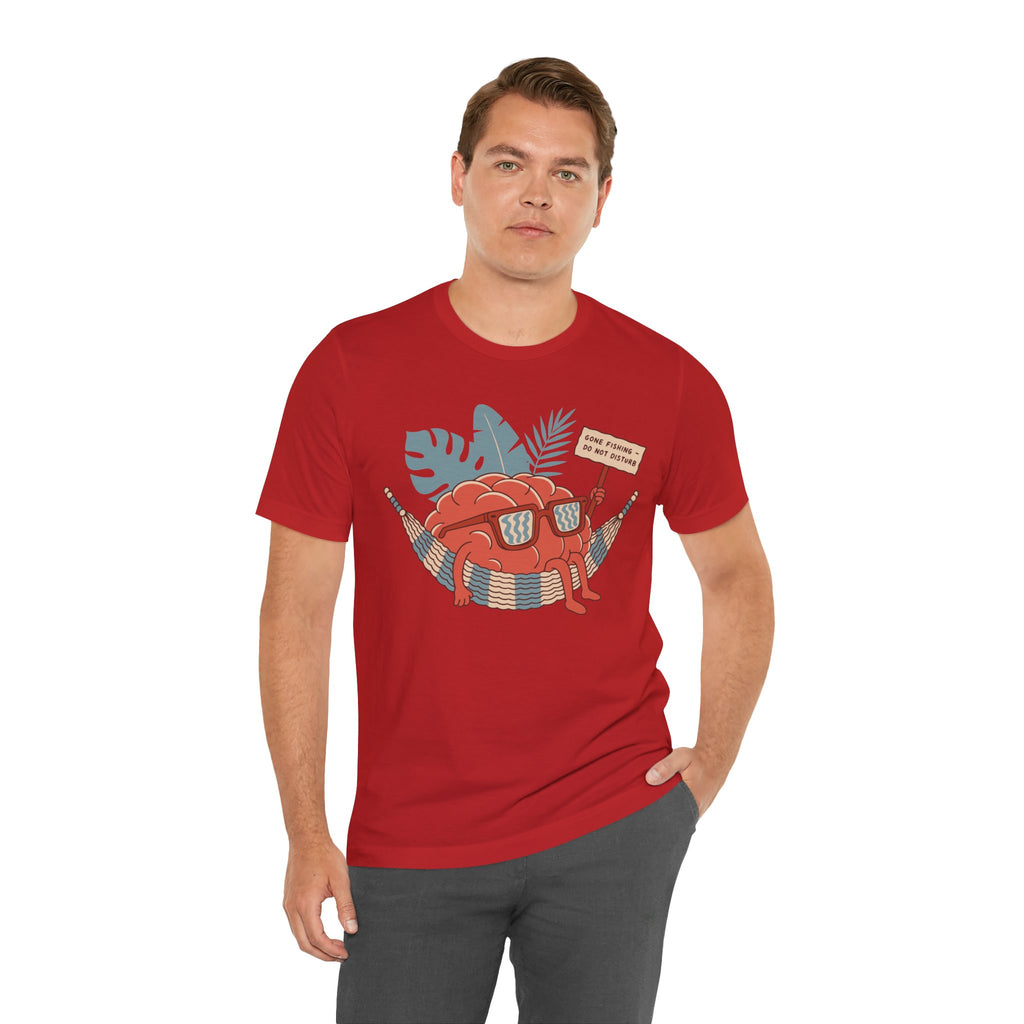Brain Gone Fishing Unisex T-Shirt