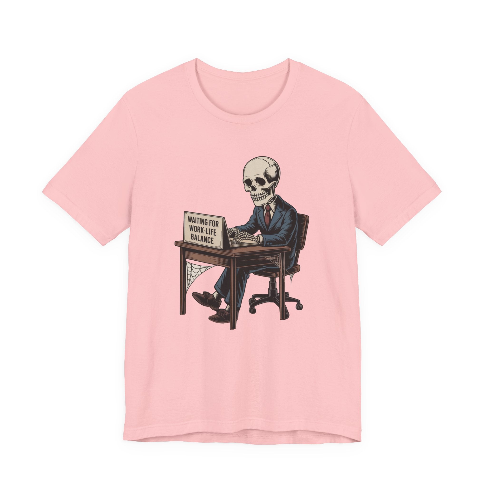 Waiting for Work-Life Balance Skeleton Tee