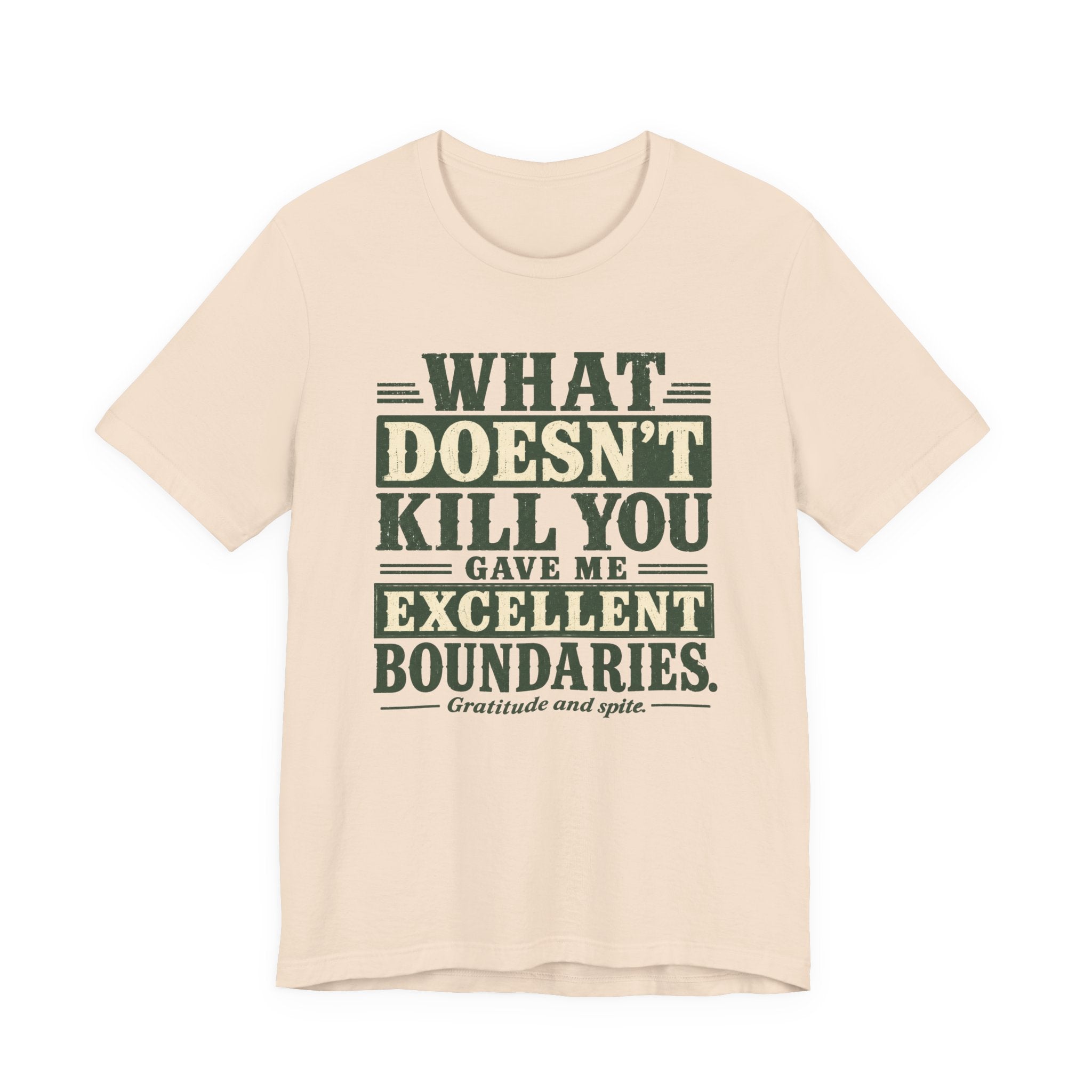 What Doesn't Kill You Gave Me Excellent Boundaries Unisex T-Shirt