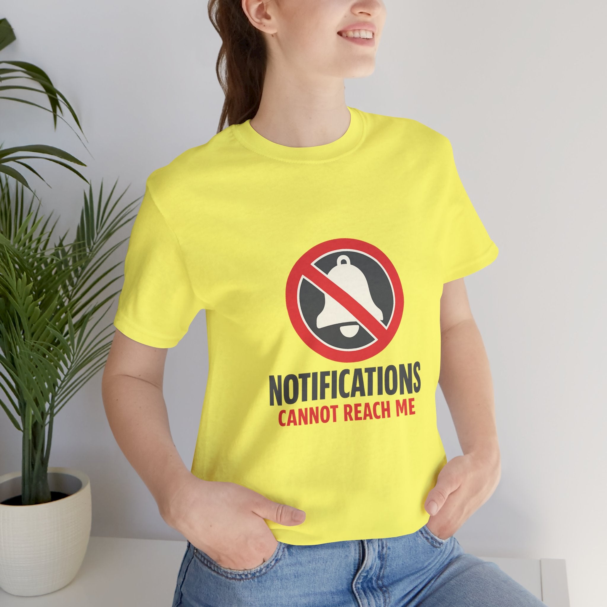 Notifications Cannot Reach Me Unisex T-Shirt