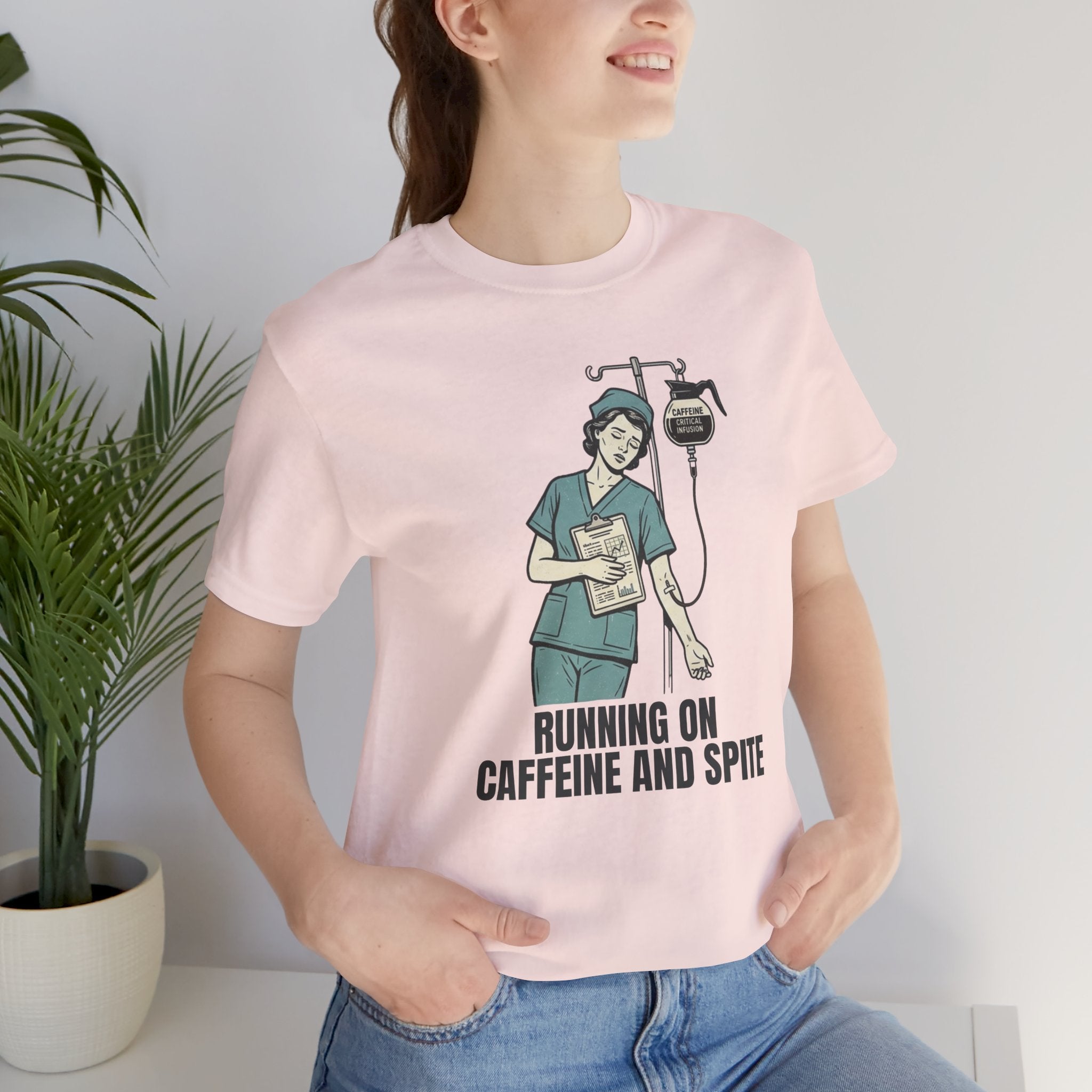Running on Caffeine and Spite Unisex T-Shirt
