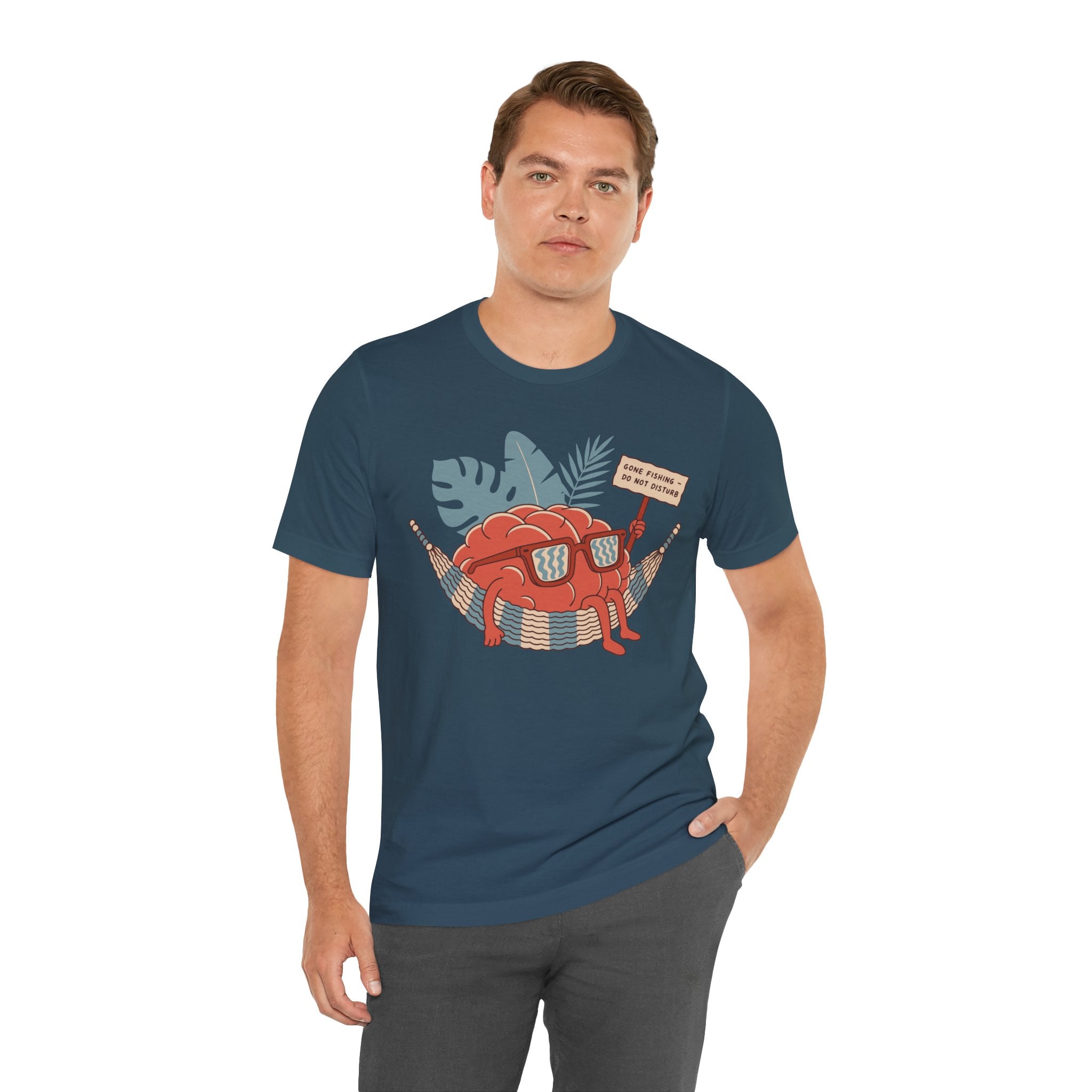 Brain Gone Fishing Unisex T-Shirt