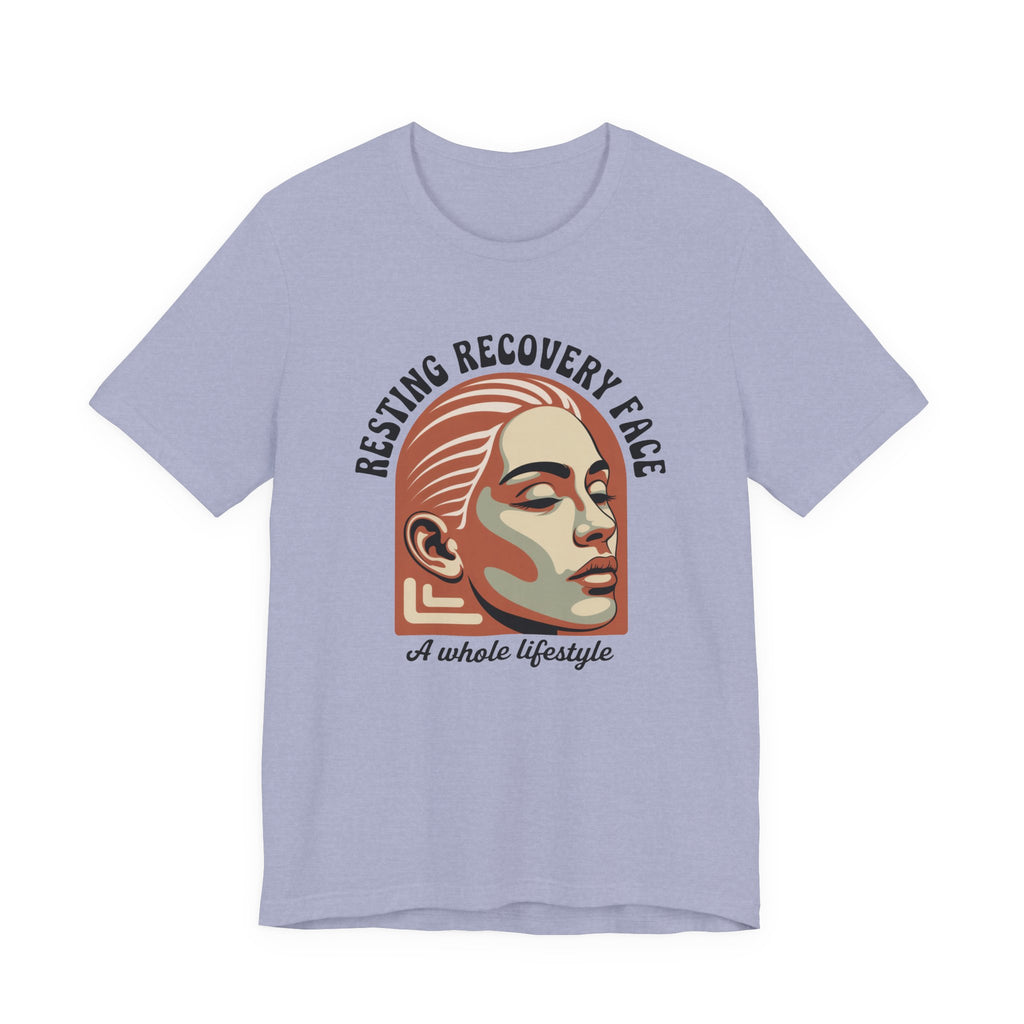 RESTING RECOVERY FACE — Vintage 1970s Retro Beauty Graphic Shirt