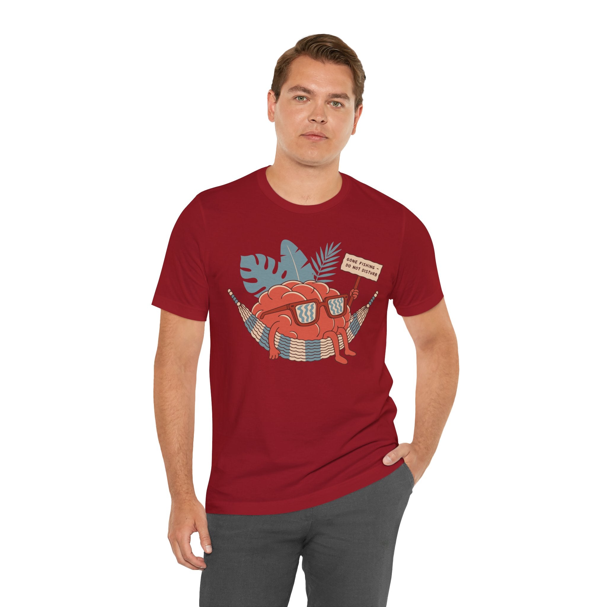 Brain Gone Fishing Unisex T-Shirt