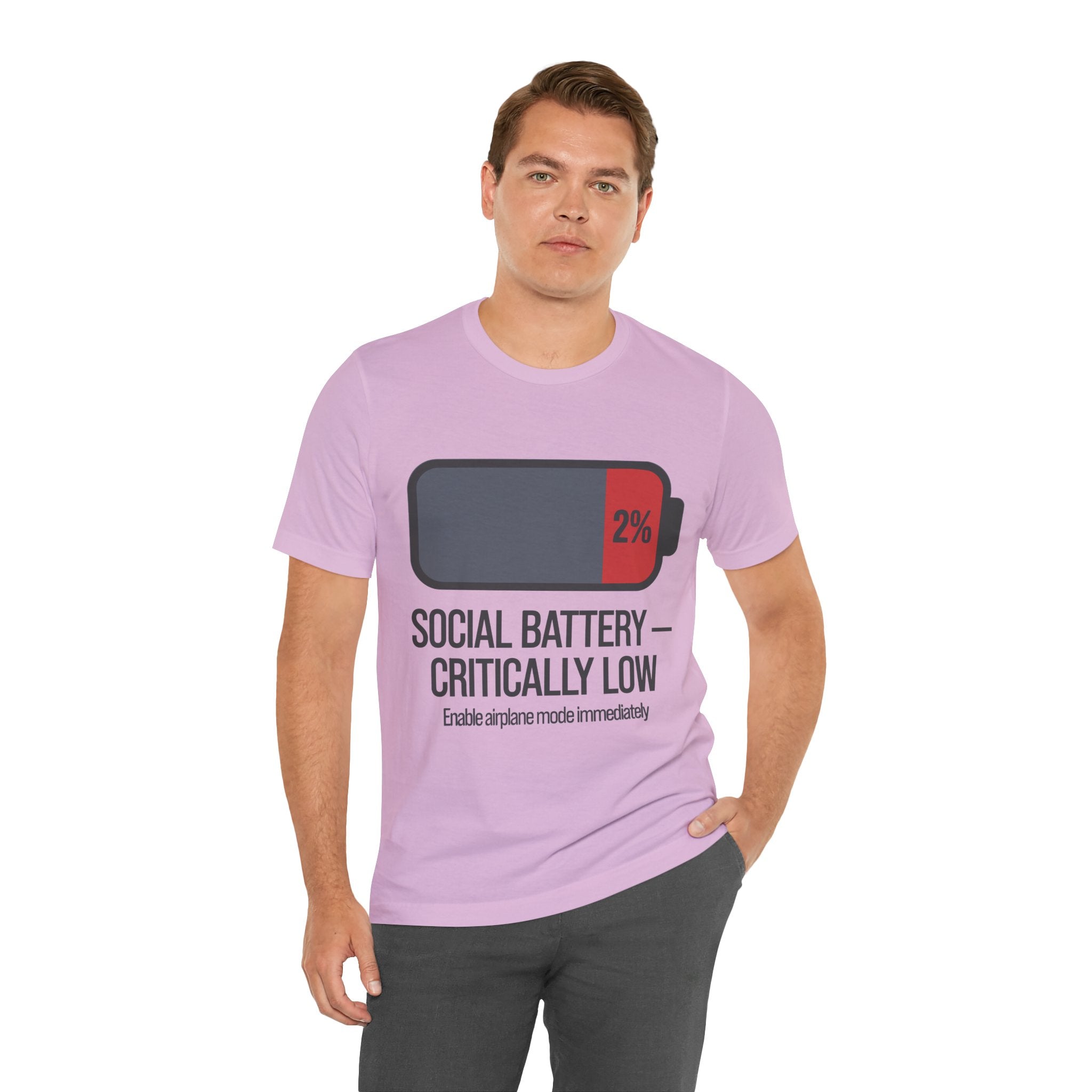 SOCIAL BATTERY — CRITICALLY LOW T-Shirt
