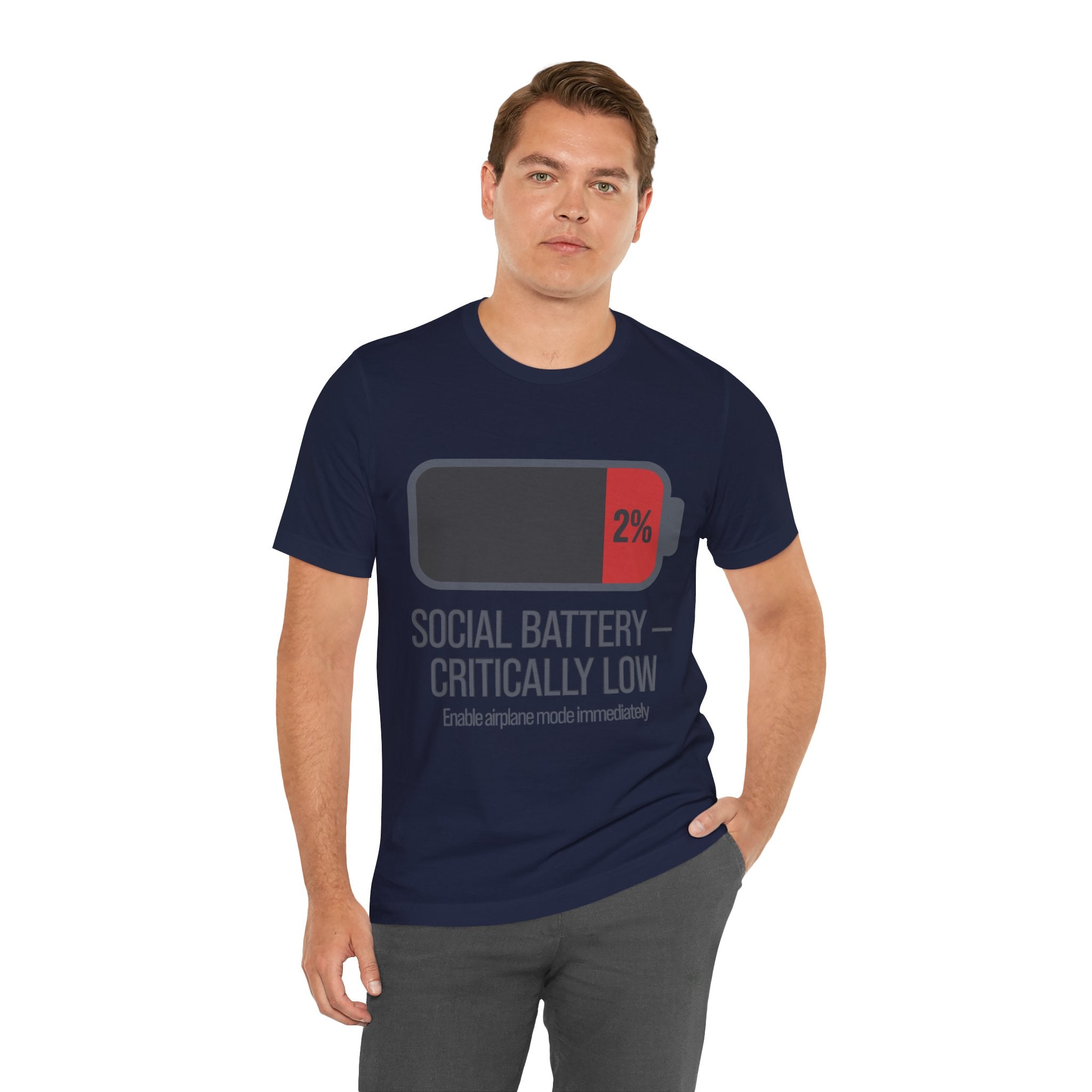 SOCIAL BATTERY — CRITICALLY LOW T-Shirt