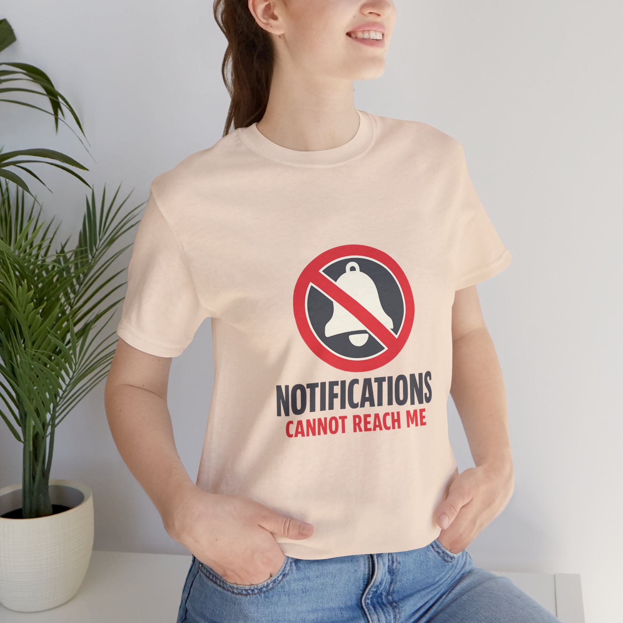 Notifications Cannot Reach Me Unisex T-Shirt