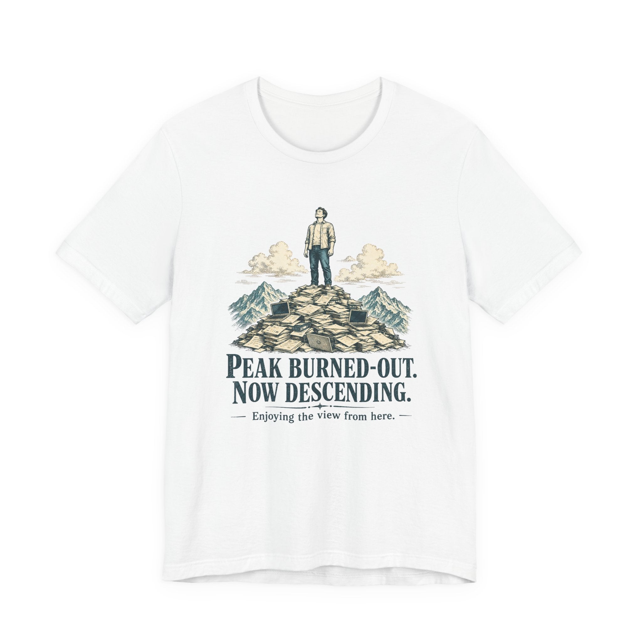 Peak Burned Out Now Descending Unisex T-Shirt