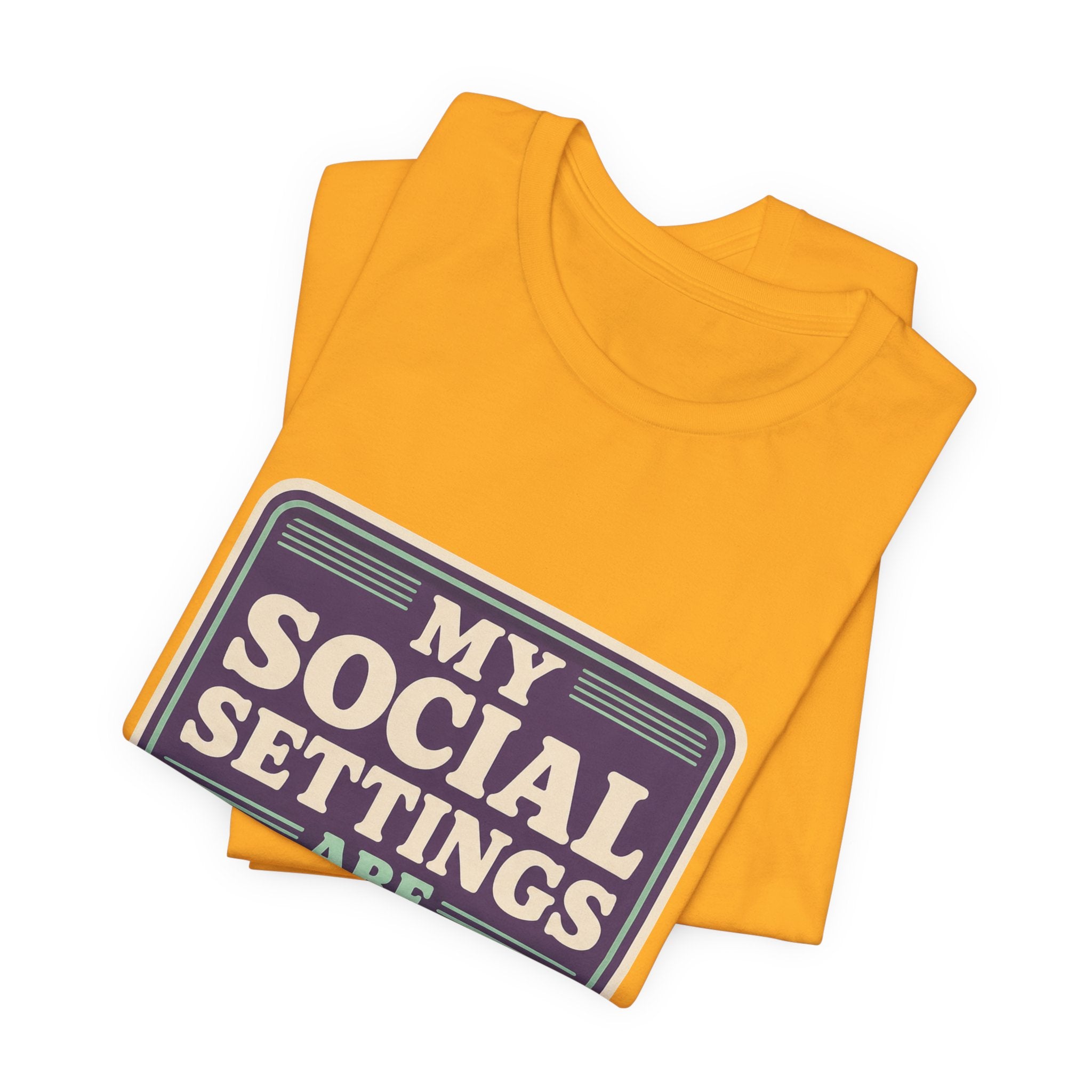My Social Settings Are Private Unisex T-Shirt