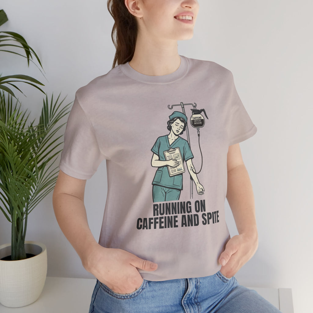 Running on Caffeine and Spite Unisex T-Shirt