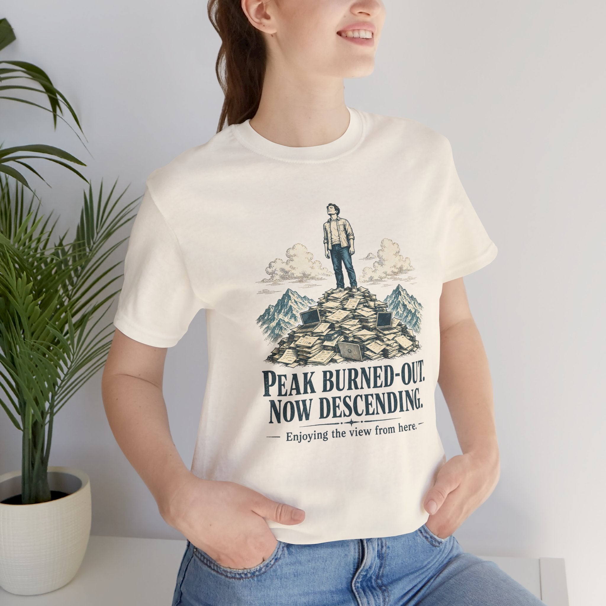 Peak Burned Out Now Descending Unisex T-Shirt