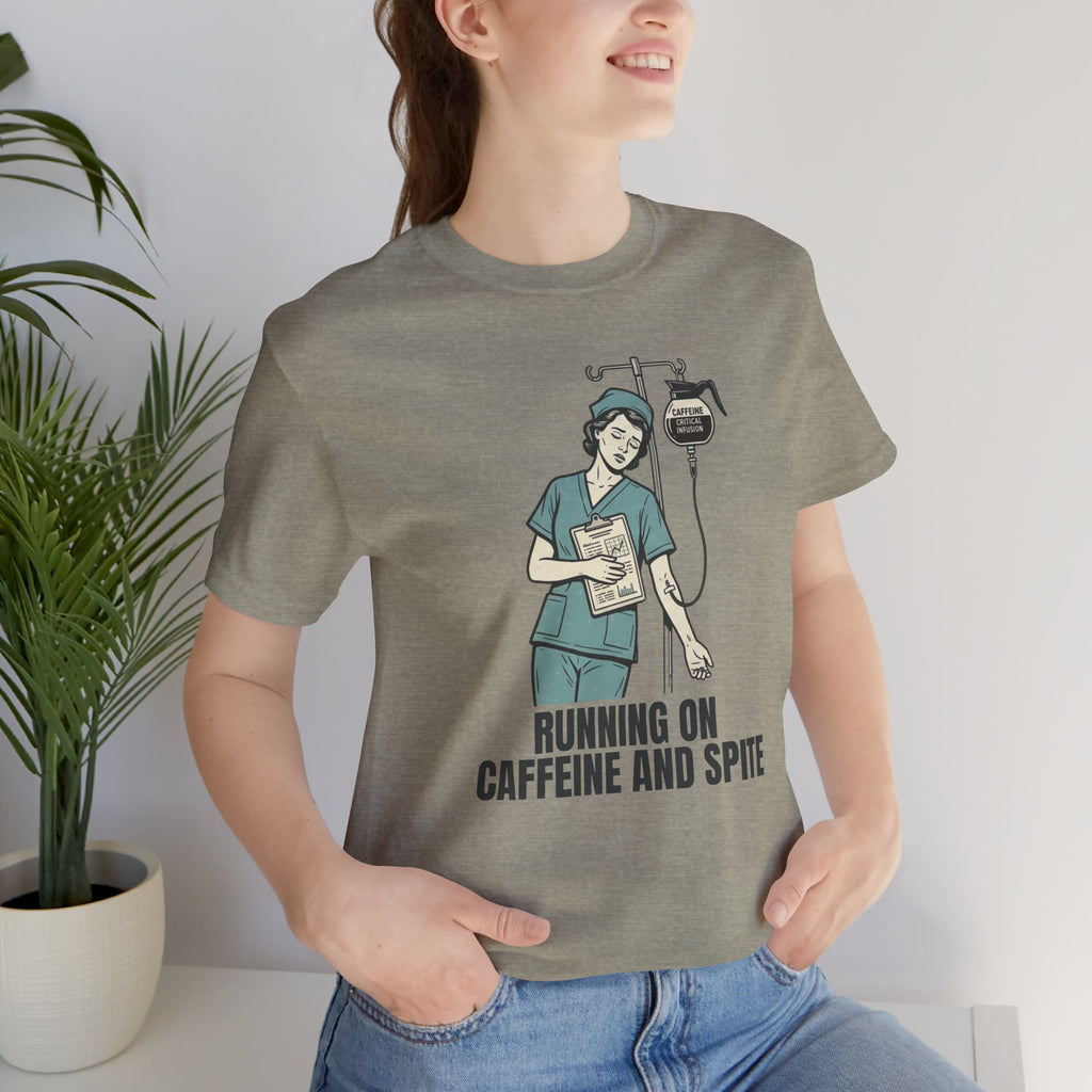 Running on Caffeine and Spite Unisex T-Shirt