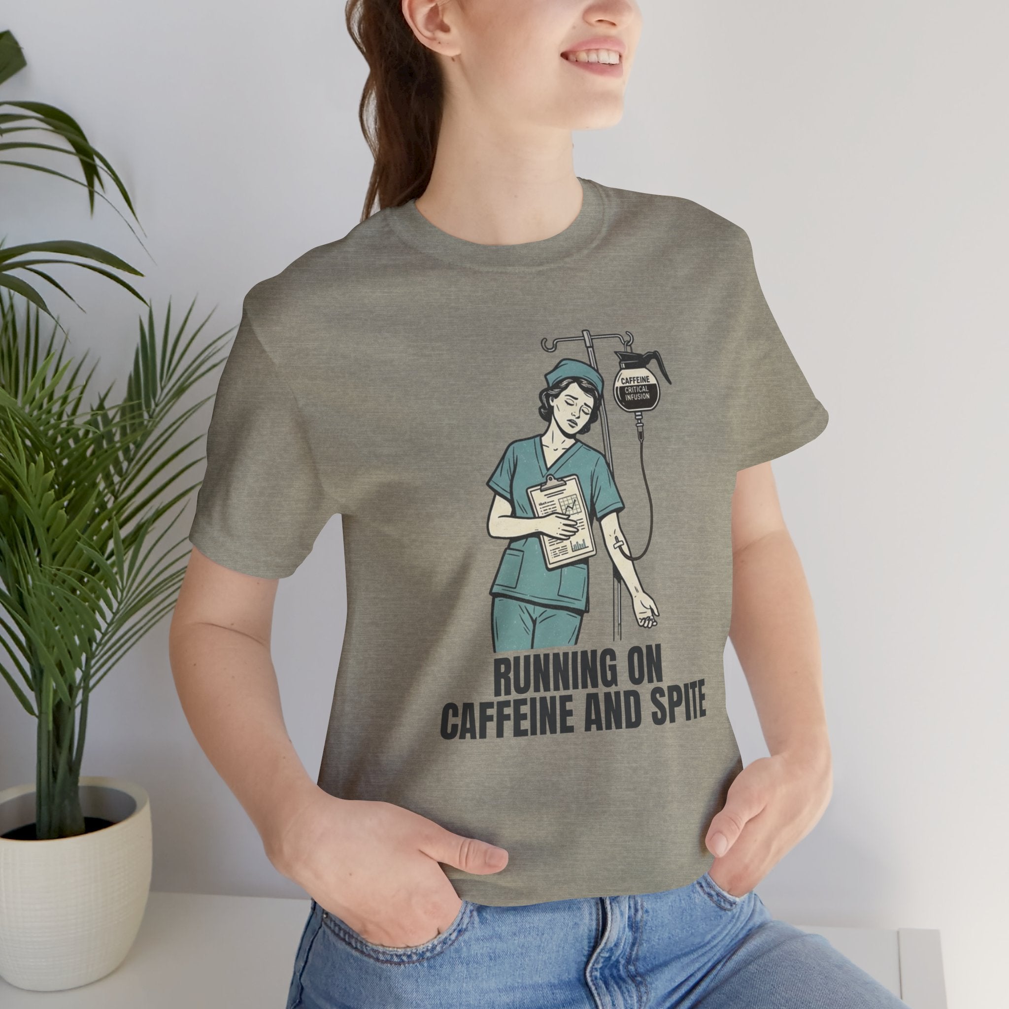 Running on Caffeine and Spite Unisex T-Shirt