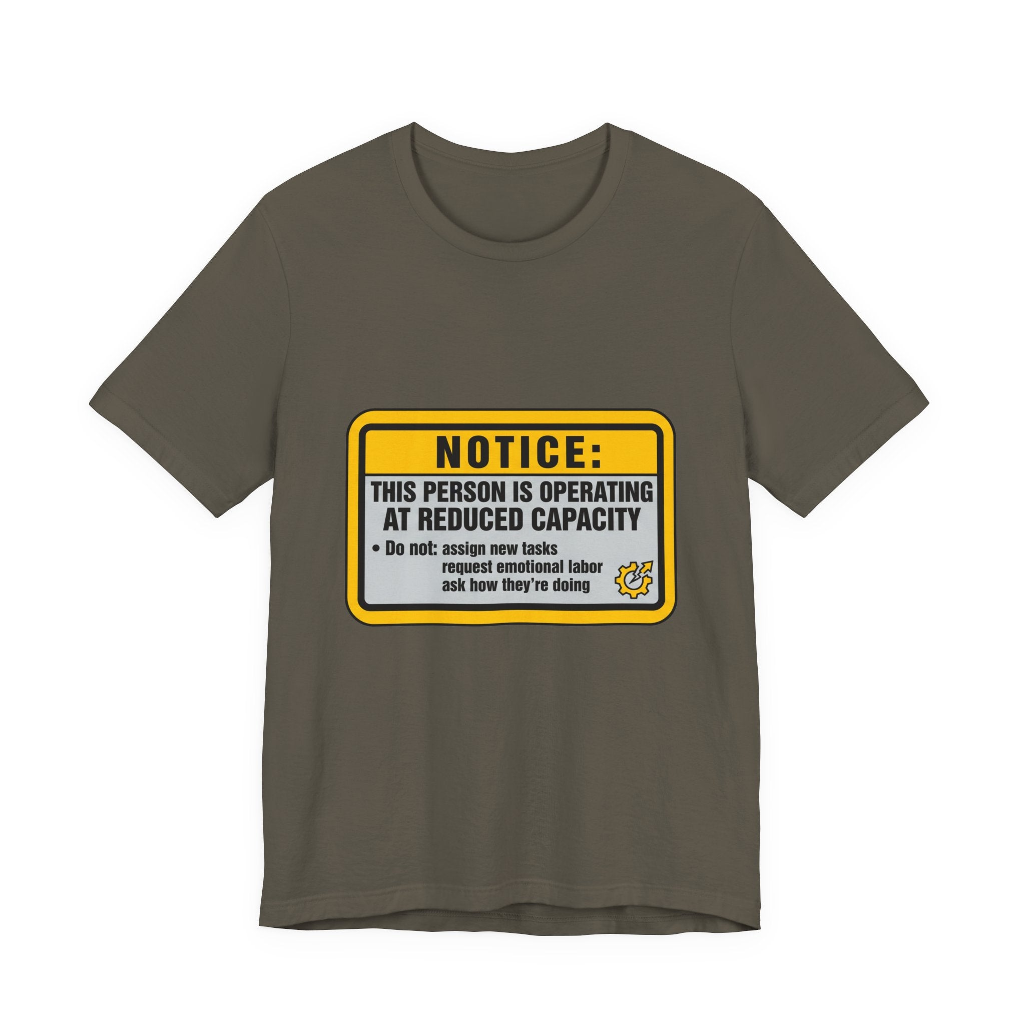 Operating At Reduced Capacity Unisex T-Shirt