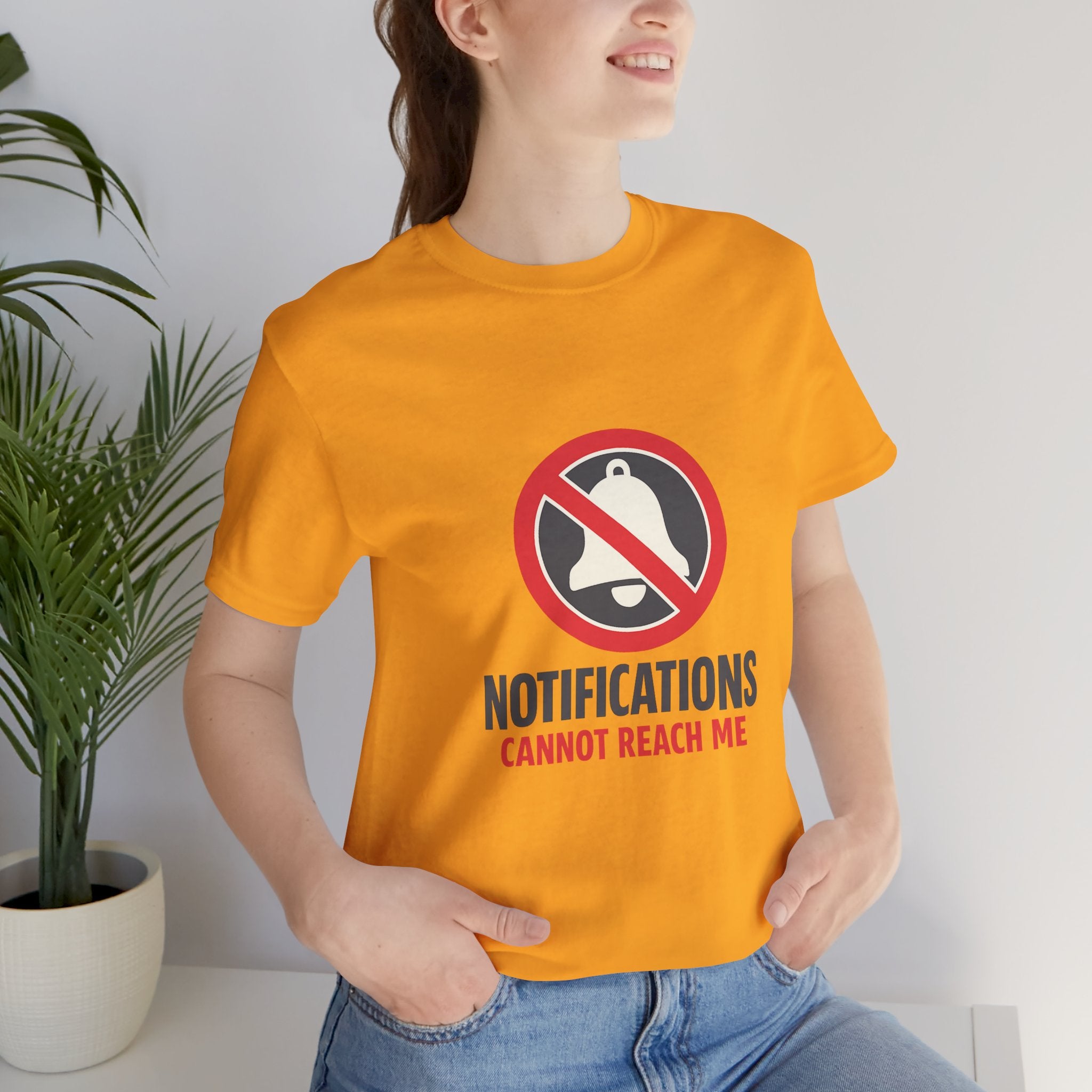 Notifications Cannot Reach Me Unisex T-Shirt