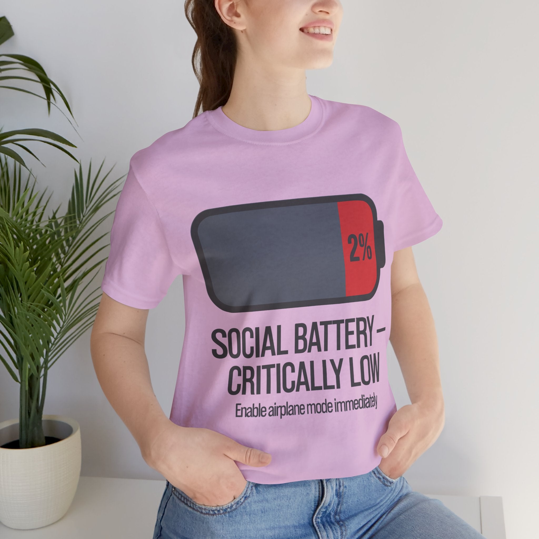 SOCIAL BATTERY — CRITICALLY LOW T-Shirt