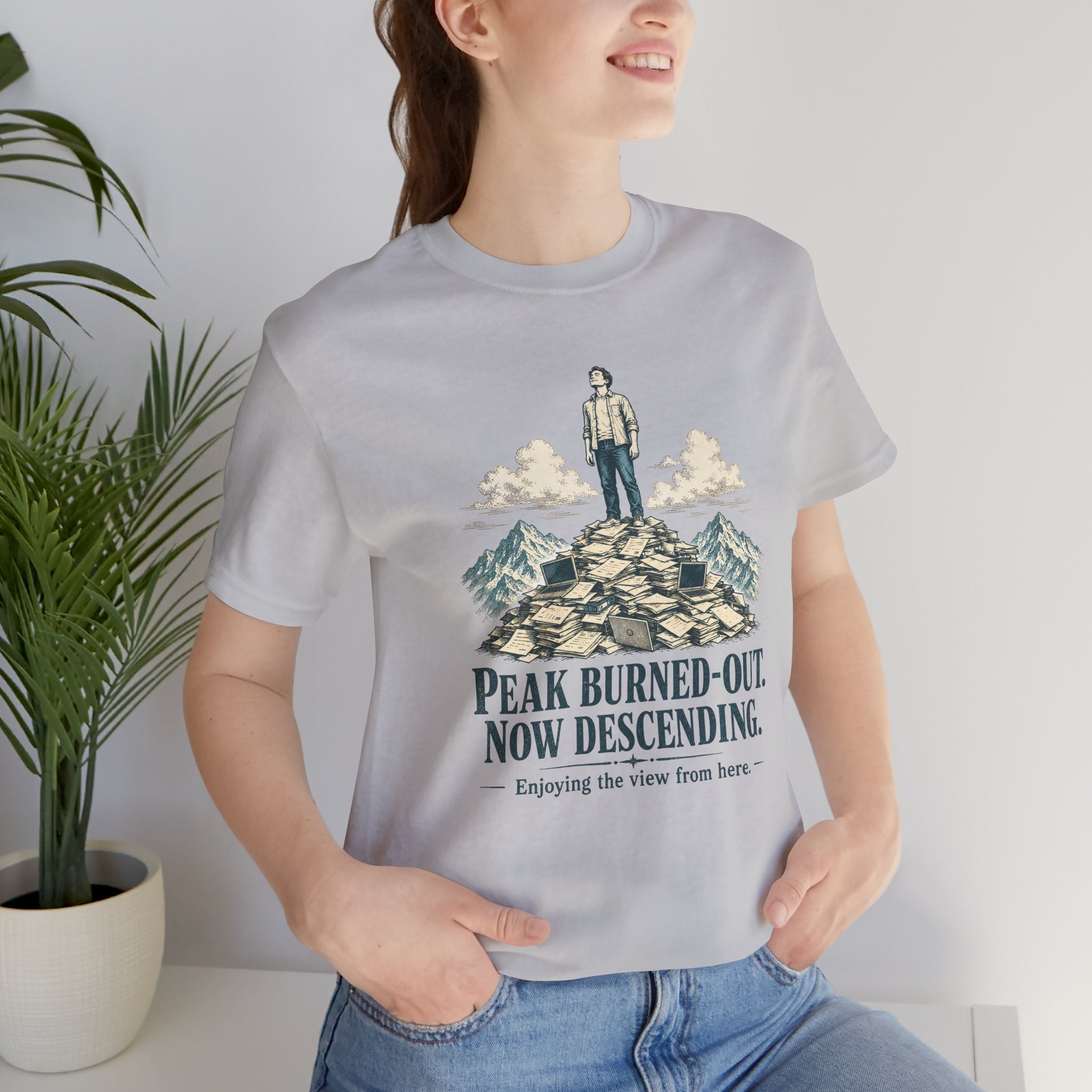 Peak Burned Out Now Descending Unisex T-Shirt