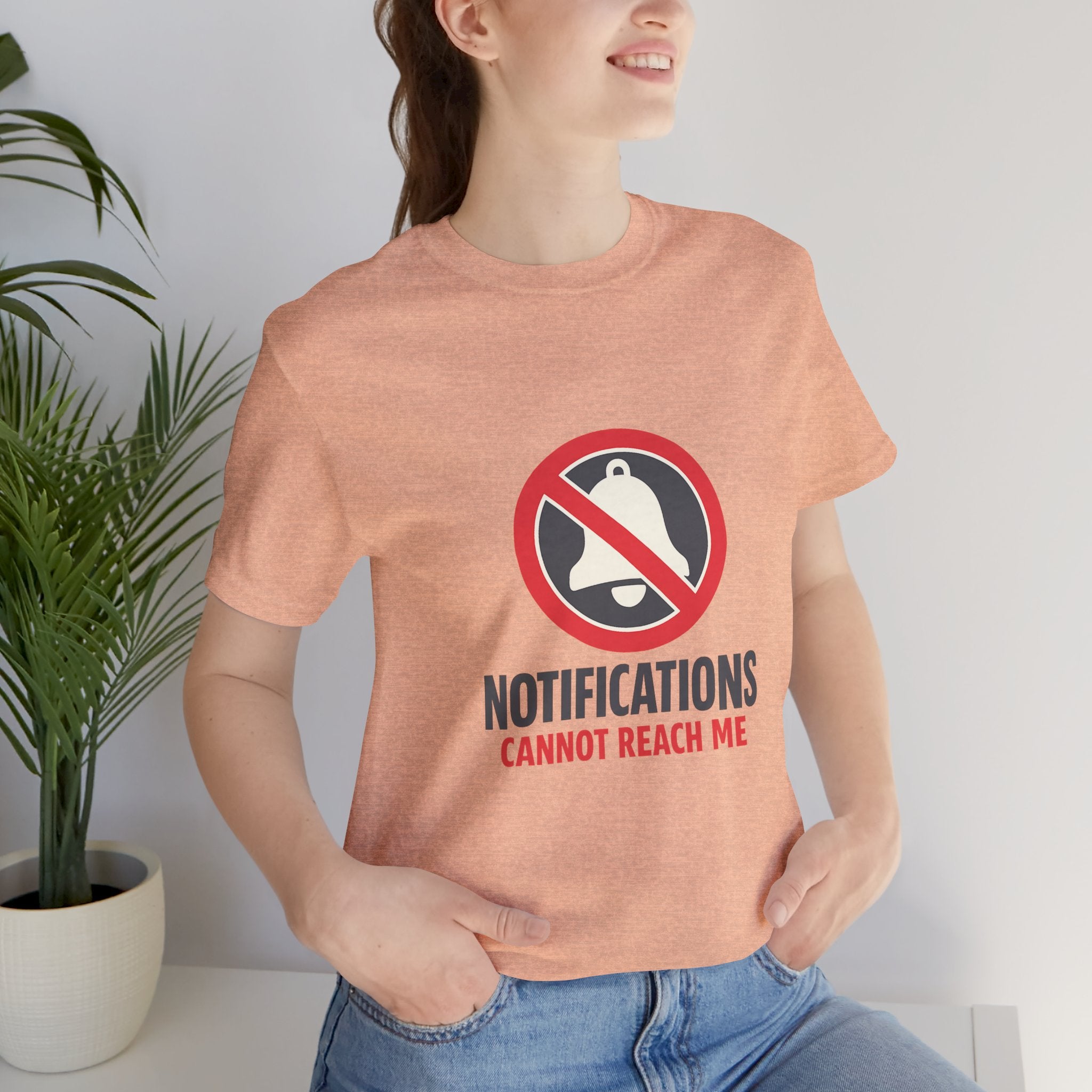 Notifications Cannot Reach Me Unisex T-Shirt
