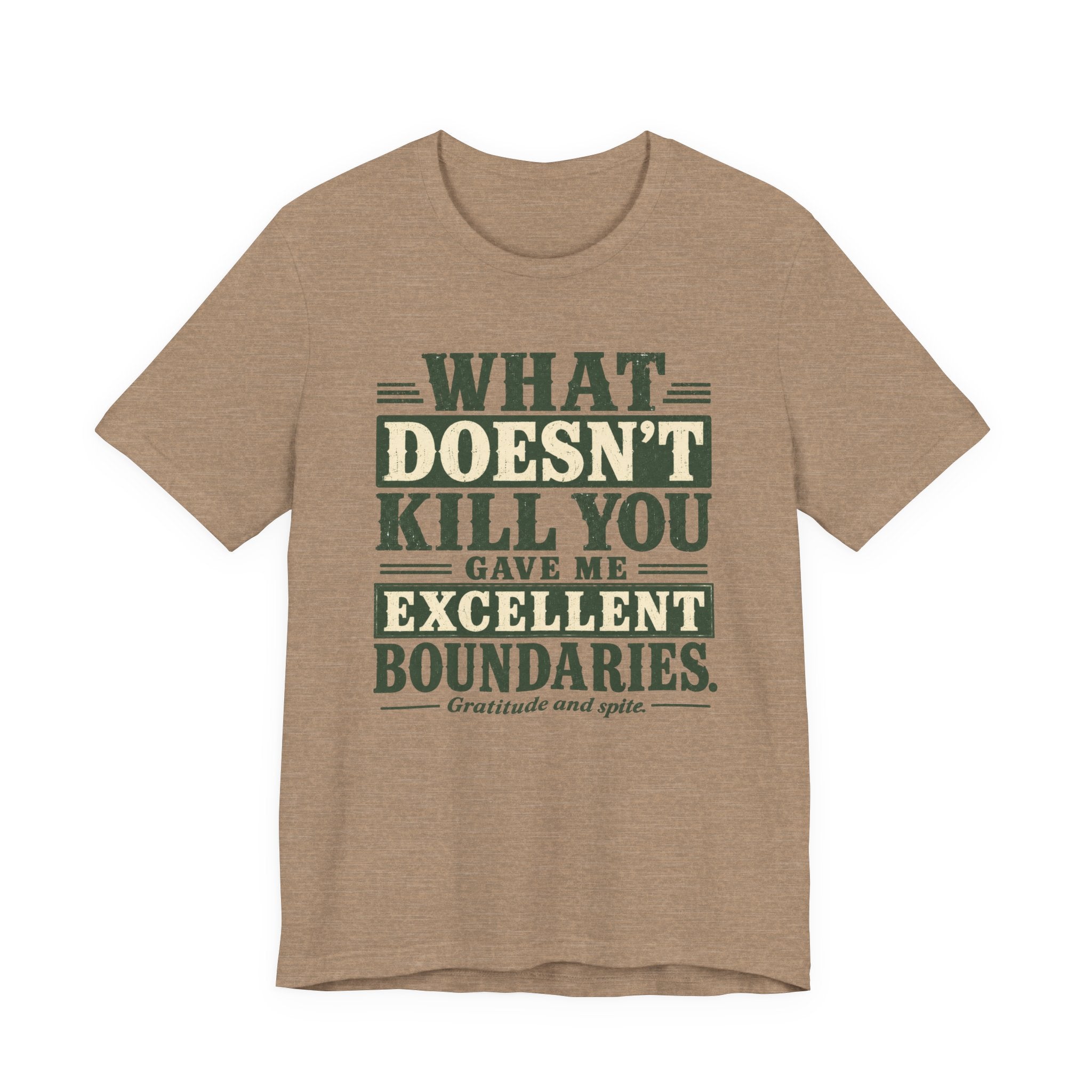 What Doesn't Kill You Gave Me Excellent Boundaries Unisex T-Shirt