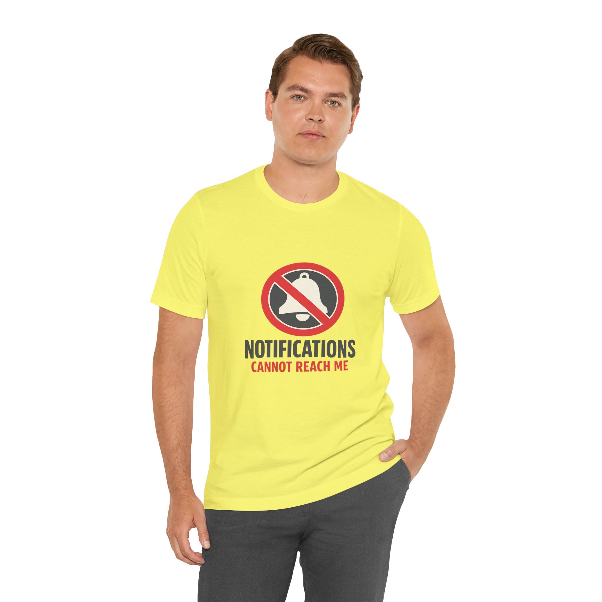 Notifications Cannot Reach Me Unisex T-Shirt